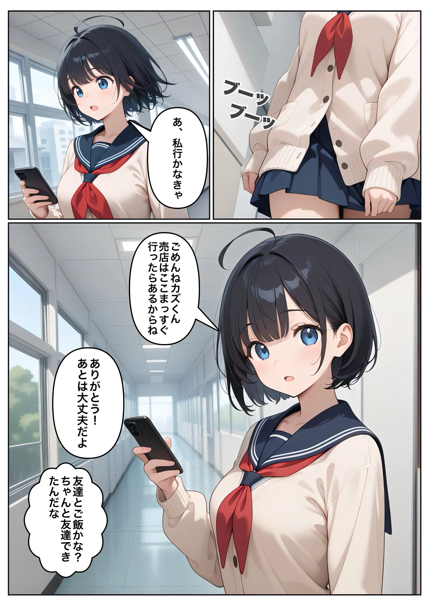 俺の幼馴染が男子共のHな頼みを断らないから彼女にしたけど寝取られた 制服・学園もの・巨乳 サンプル9ページ目（コノコモアノコモ）