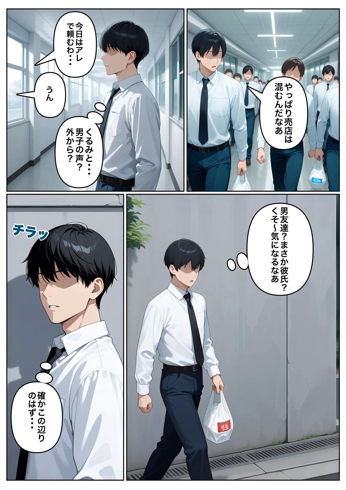 俺の幼馴染が男子共のHな頼みを断らないから彼女にしたけど寝取られた 制服・学園もの・巨乳 サンプル10ページ目（コノコモアノコモ）
