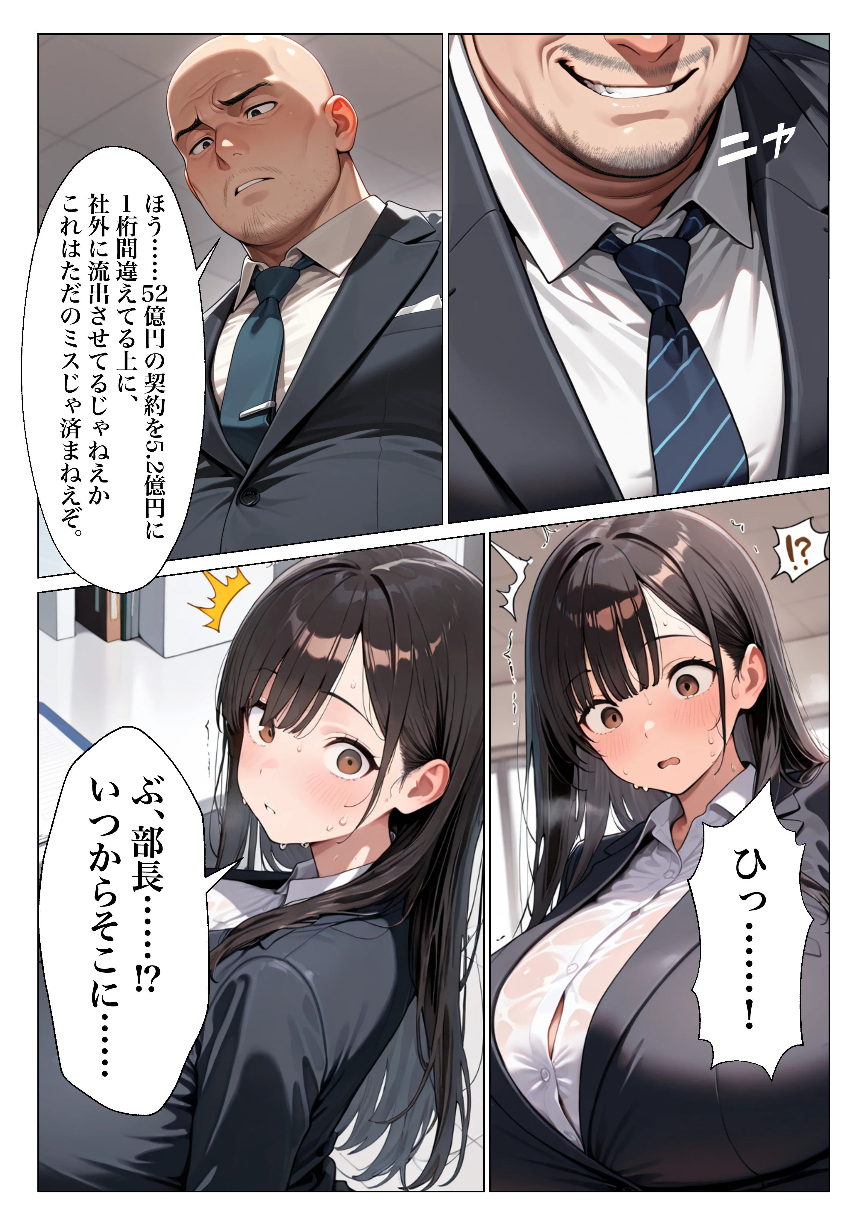 清楚系巨乳OLがパワハラ上司に弱みを握られ肉便器にされた話 辱め・巨乳・寝取り・寝取られ・NTR サンプル8ページ目（ぽんぽこたろう）