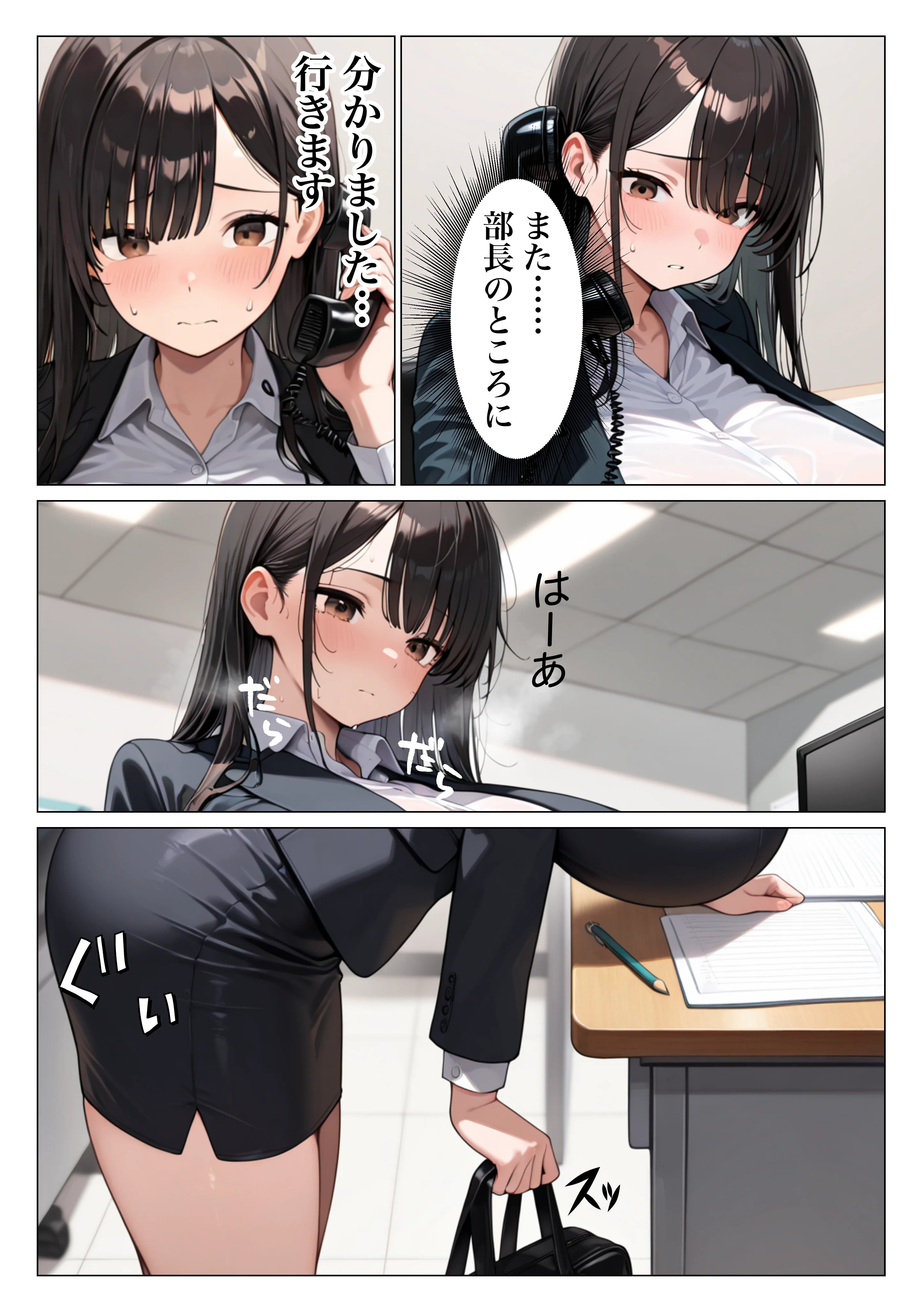 清楚系巨乳OLがパワハラ上司に弱みを握られ肉便器にされた話 辱め・巨乳・寝取り・寝取られ・NTR サンプル23ページ目（ぽんぽこたろう）