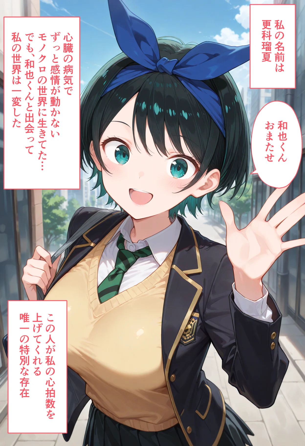 弱みを握られた俺の彼女が寝取られ堕ちるまで 瑠夏編 拘束・辱め・制服 サンプル1ページ目（ぶるーと）