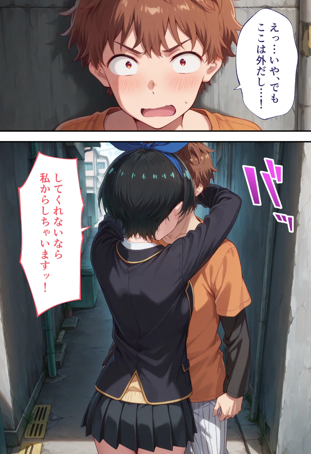 弱みを握られた俺の彼女が寝取られ堕ちるまで 瑠夏編 拘束・辱め・制服 サンプル4ページ目（ぶるーと）