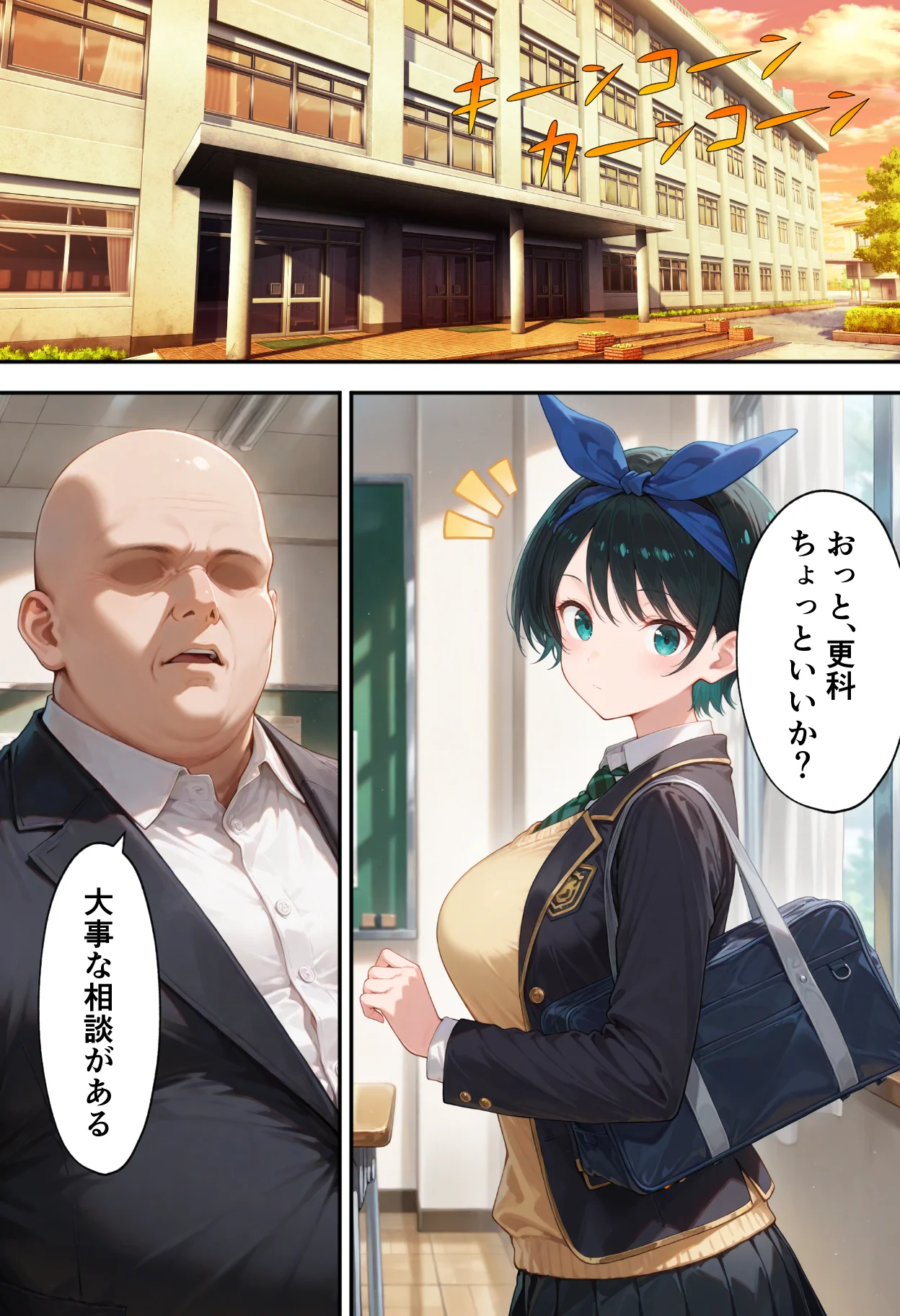 弱みを握られた俺の彼女が寝取られ堕ちるまで 瑠夏編 拘束・辱め・制服 サンプル6ページ目（ぶるーと）