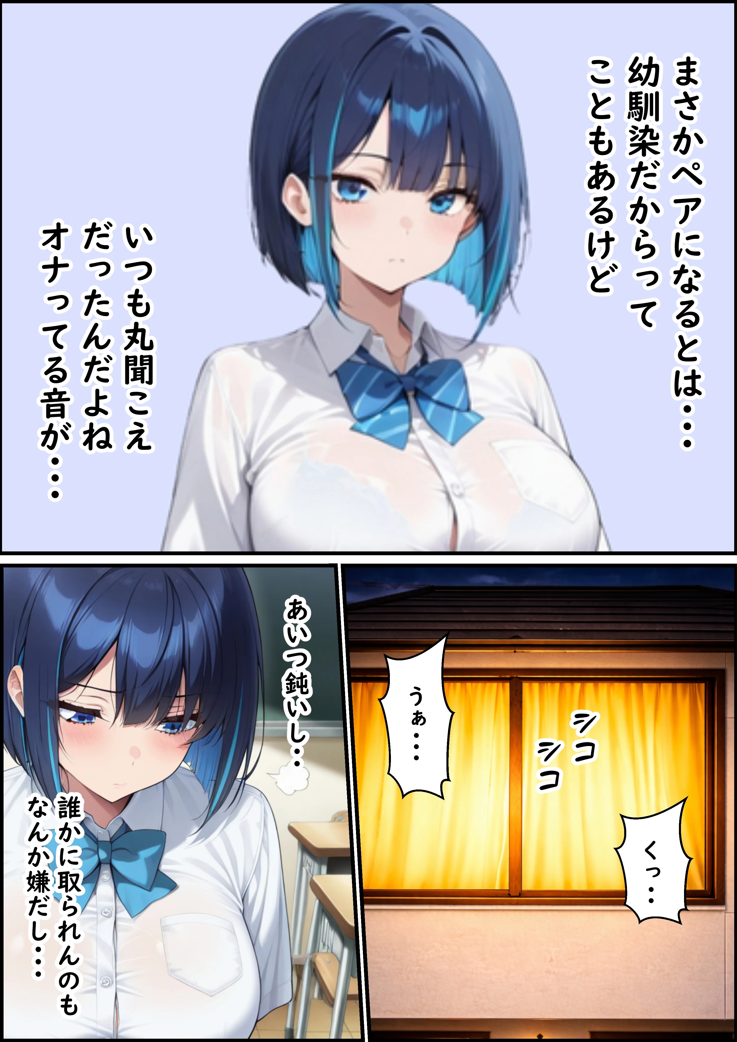 クールギャルと一軍黒ギャルが専属搾精に選ばれSEXしまくった話 制服・学園もの・巨乳 サンプル4ページ目（ビッチ女子校生）
