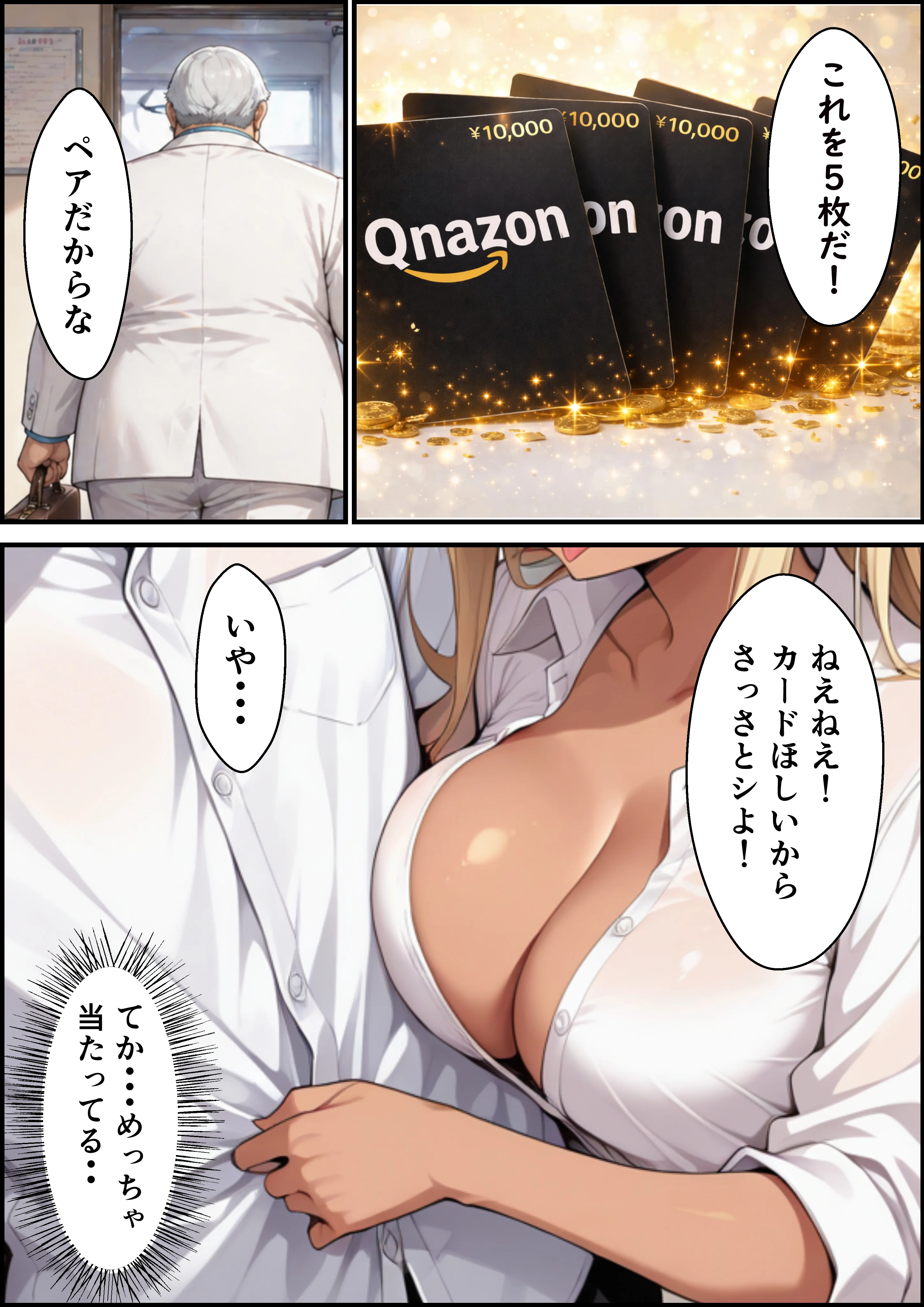 クールギャルと一軍黒ギャルが専属搾精に選ばれSEXしまくった話 制服・学園もの・巨乳 サンプル7ページ目（ビッチ女子校生）