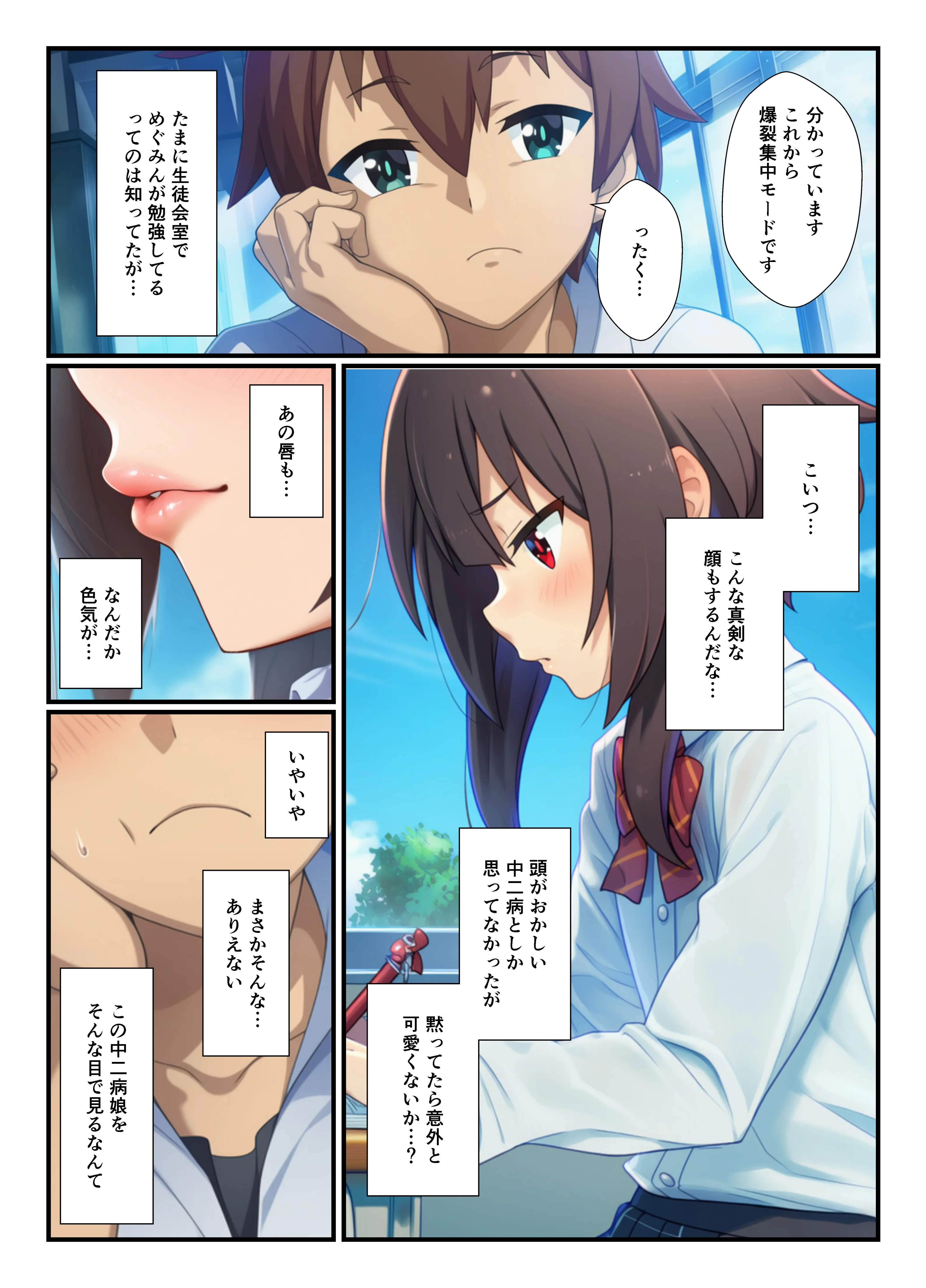 この素晴らしい生徒会にハーレムを！ ギャグ・コメディ・制服・処女 サンプル13ページ目（YH）