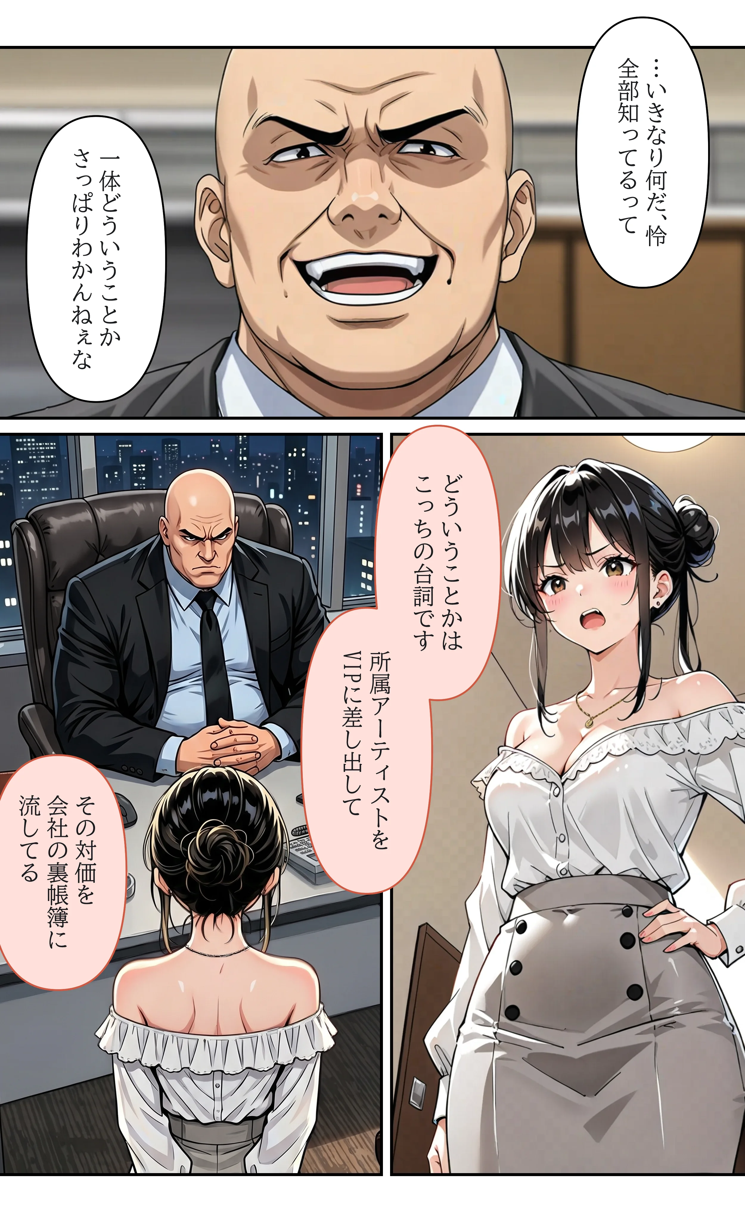 デビューは悪夢のはじまり12 〜怜ちゃんと催●に染まったバニーガール姿で堕ちた朝の業務編〜 OL・巨乳・バニーガール サンプル2ページ目（モコヤツ）