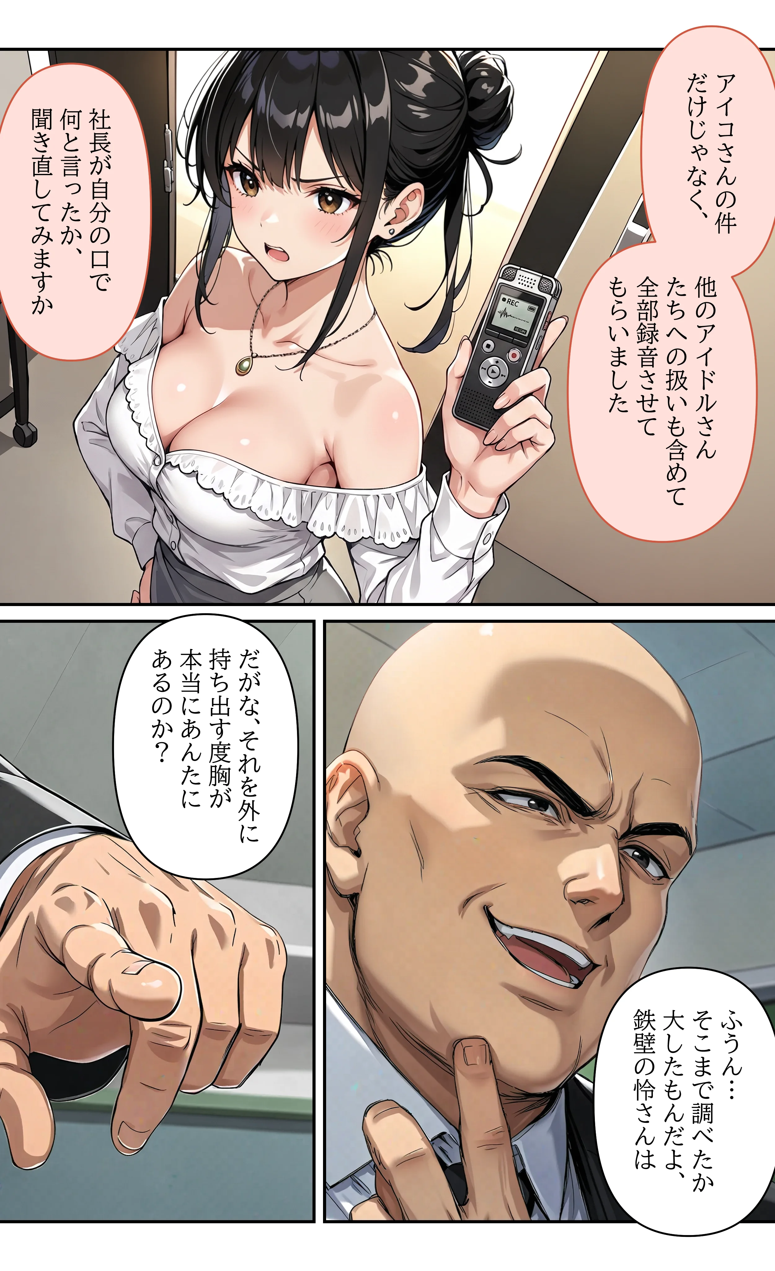 デビューは悪夢のはじまり12 〜怜ちゃんと催●に染まったバニーガール姿で堕ちた朝の業務編〜 OL・巨乳・バニーガール サンプル4ページ目（モコヤツ）