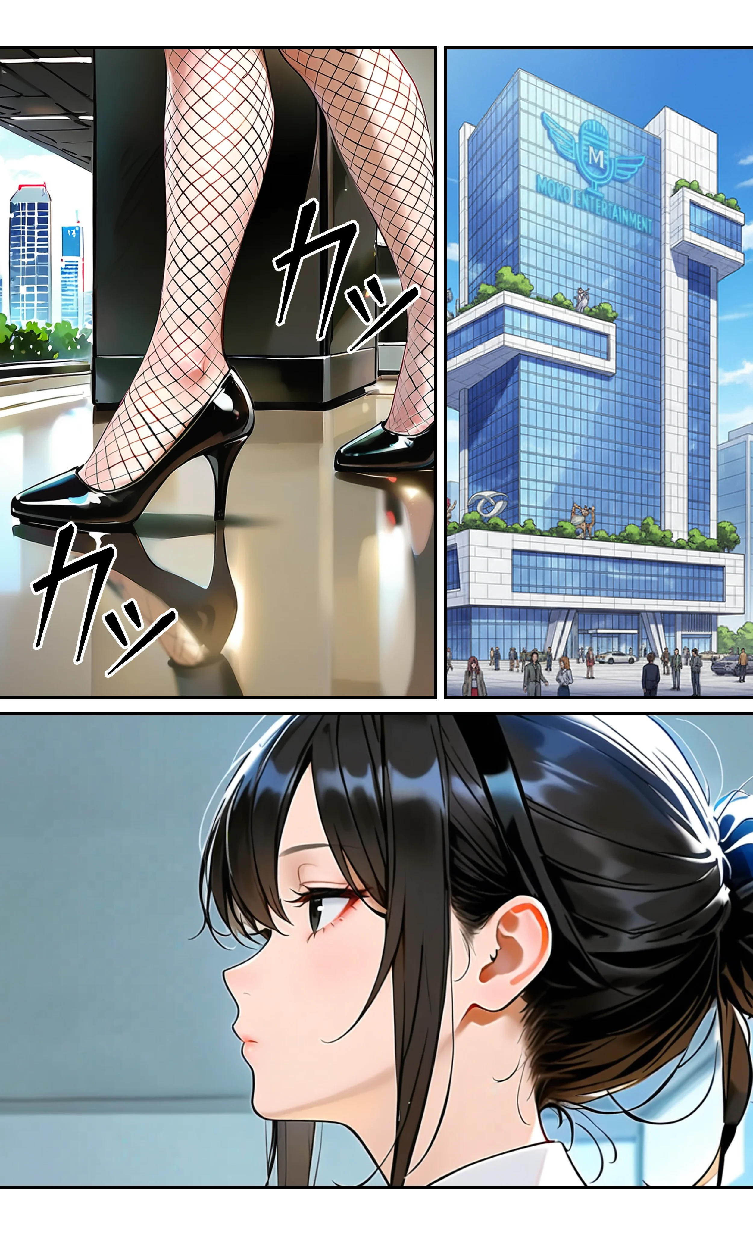 デビューは悪夢のはじまり12 〜怜ちゃんと催●に染まったバニーガール姿で堕ちた朝の業務編〜 OL・巨乳・バニーガール サンプル15ページ目（モコヤツ）