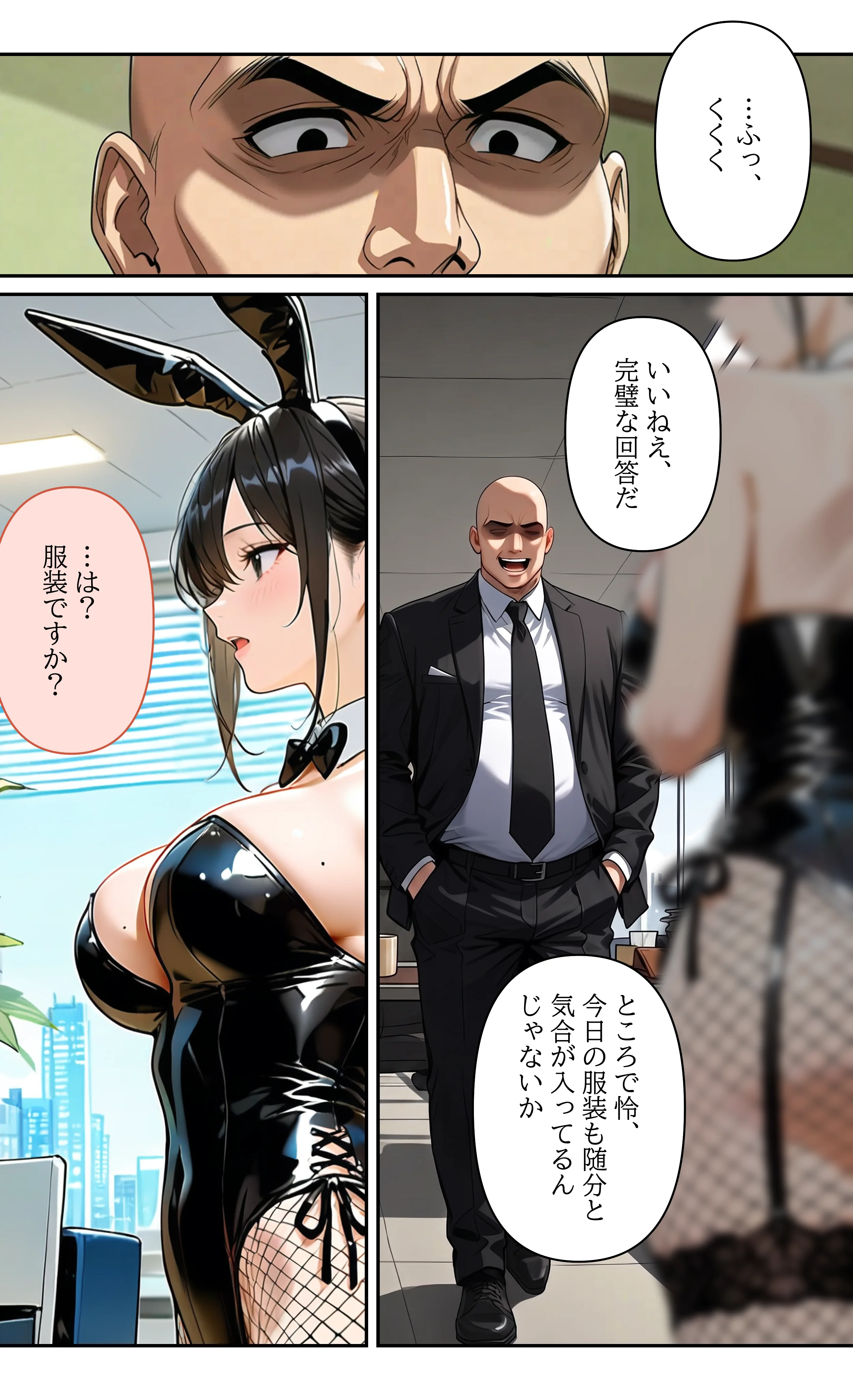 デビューは悪夢のはじまり12 〜怜ちゃんと催●に染まったバニーガール姿で堕ちた朝の業務編〜 OL・巨乳・バニーガール サンプル22ページ目（モコヤツ）