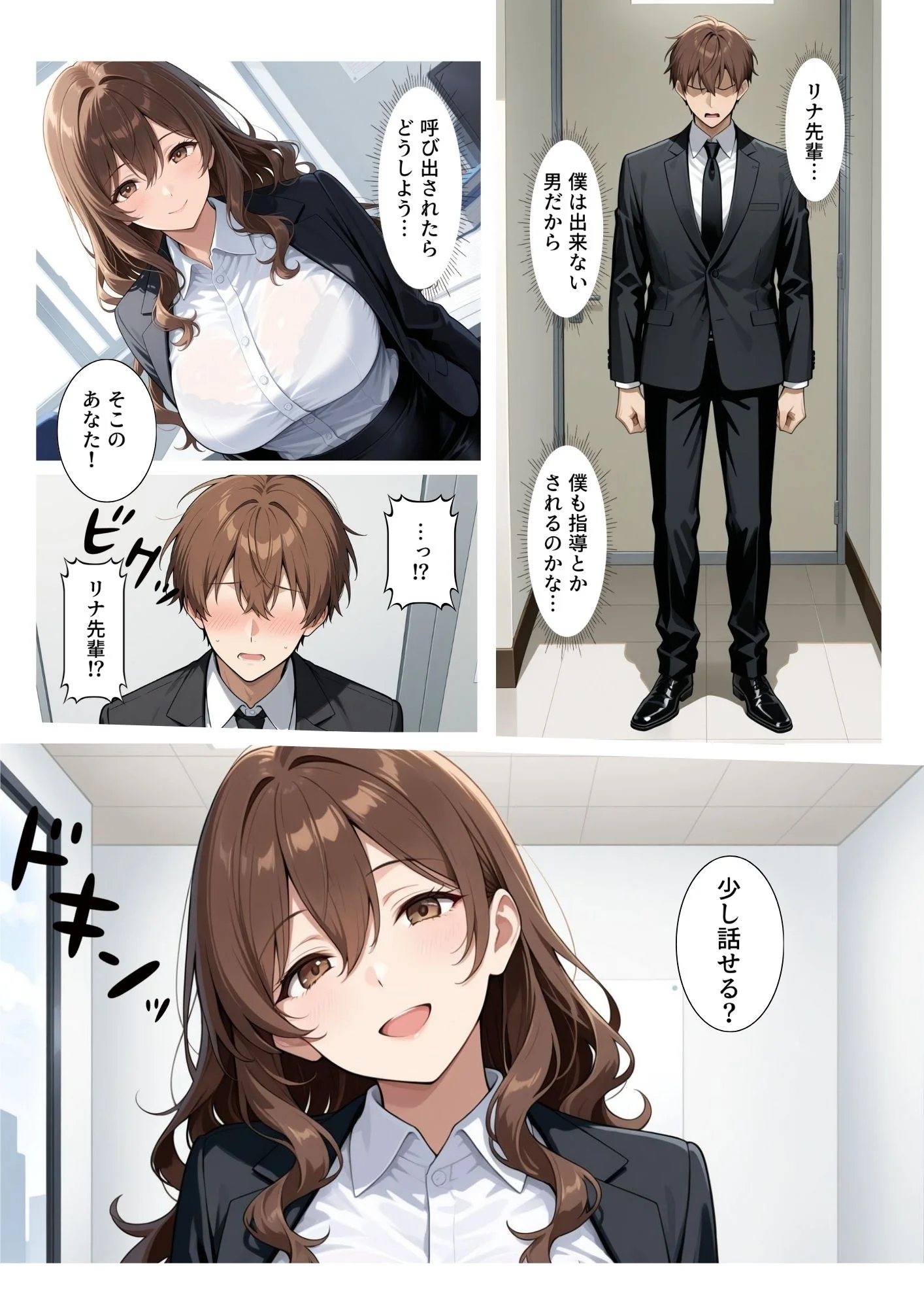 ビッチな先輩のエロ過ぎるSEX指導！とある後輩は例外でした？！ 巨乳・中出し・パイズリ サンプル5ページ目（ブルートラブル）