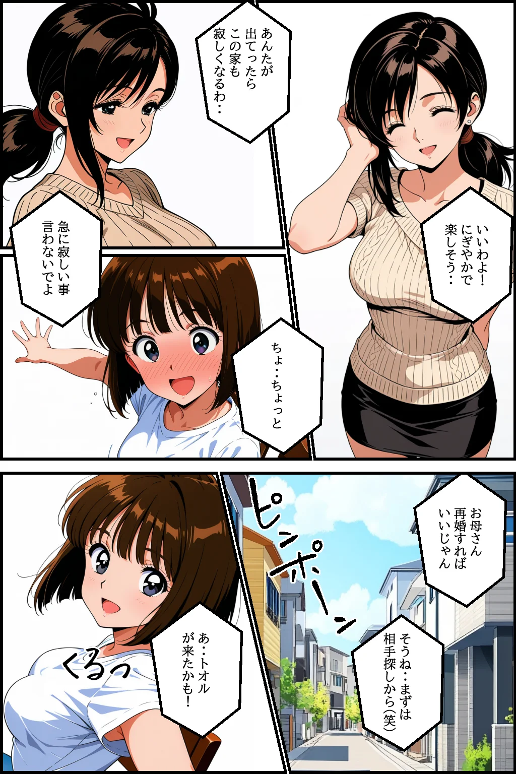 【1話無料】贖罪  前編〜娘の婚約者の絶倫チンポに恋をしたシンママの苦悩〜 辱め・羞恥・義母 サンプル5ページ目（ピンク堂書店）