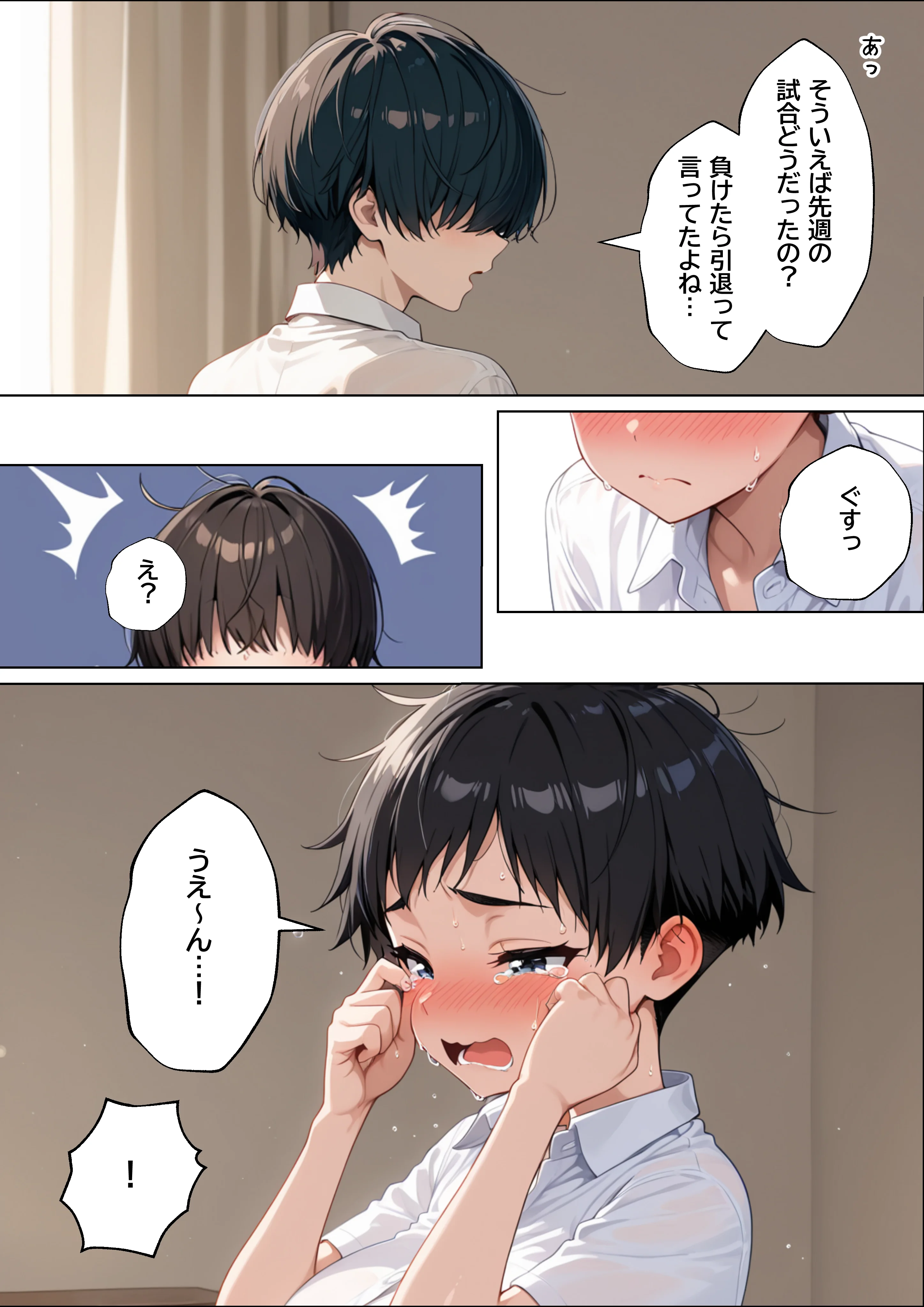 僕の前だけ雌になるボーイッシュ幼馴染とイチャラブ潮だくセックスする話 制服・処女・幼なじみ サンプル5ページ目（ぽこたろう）