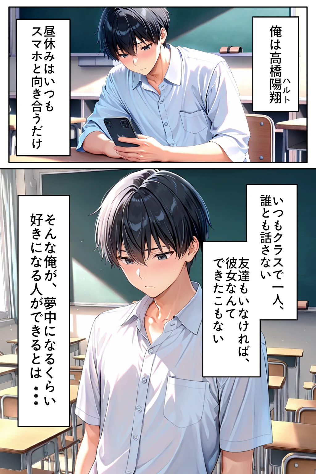 転校してきたダウナーギャルが俺にだけ従順になるまで 制服・学園もの・ギャル サンプル1ページ目（カムジャタン）
