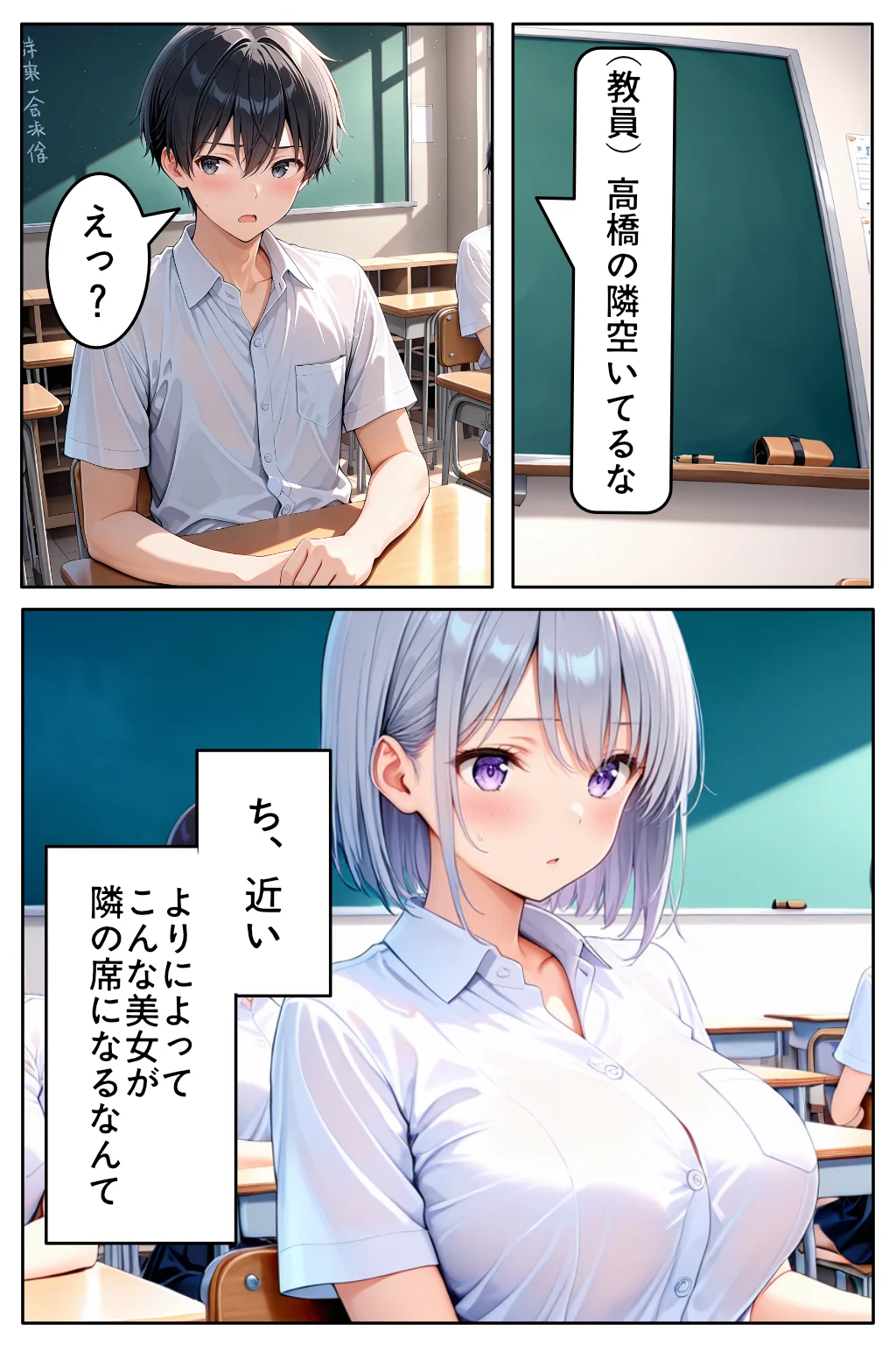 転校してきたダウナーギャルが俺にだけ従順になるまで 制服・学園もの・ギャル サンプル4ページ目（カムジャタン）