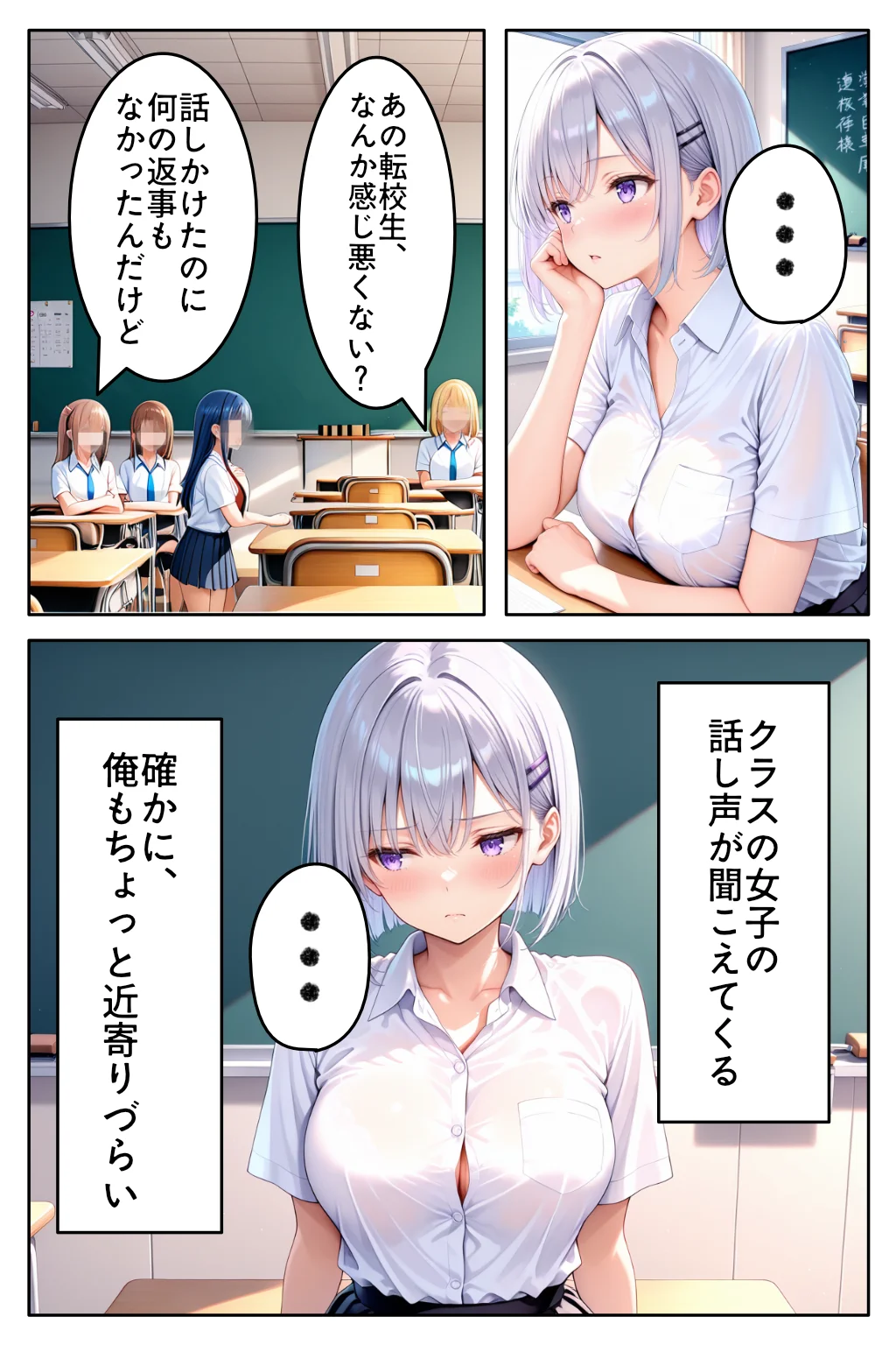 転校してきたダウナーギャルが俺にだけ従順になるまで 制服・学園もの・ギャル サンプル5ページ目（カムジャタン）
