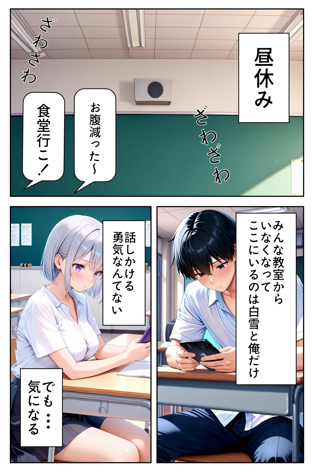 転校してきたダウナーギャルが俺にだけ従順になるまで 制服・学園もの・ギャル サンプル7ページ目（カムジャタン）