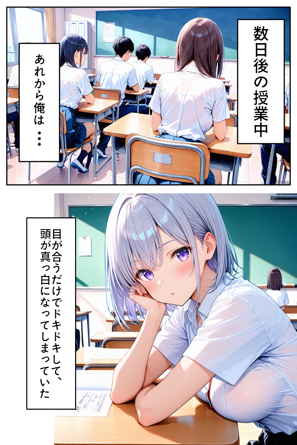 転校してきたダウナーギャルが俺にだけ従順になるまで 制服・学園もの・ギャル サンプル12ページ目（カムジャタン）