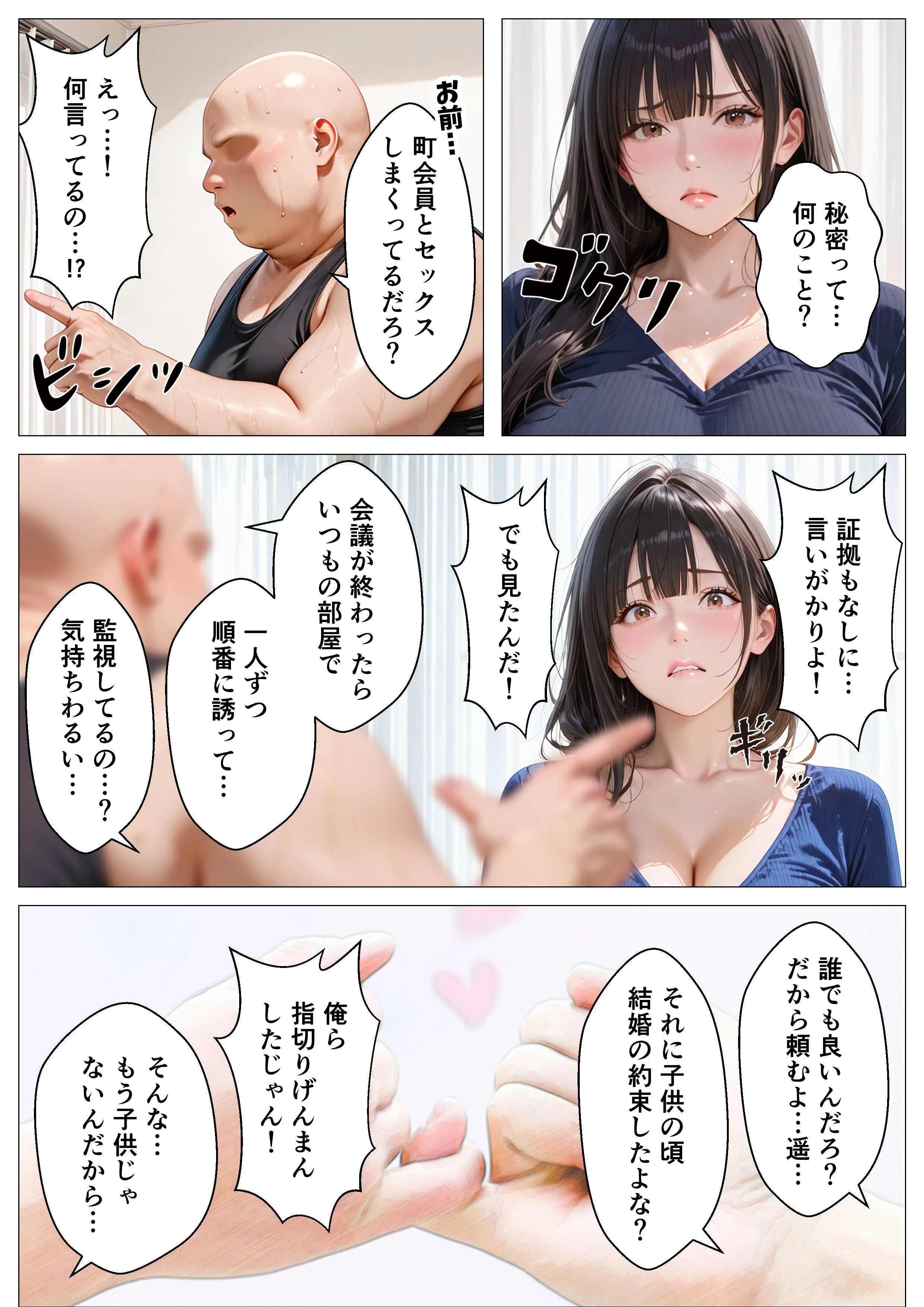 町内会の肉便器妻 〜大嫌いなキモ幼馴染の絶倫デカチンで完全に堕ちるまで〜 辱め・熟女・痴女 サンプル12ページ目（オナット製造）