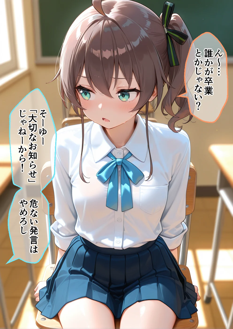 S○Xしないと即退学？ 今日から全員強●性処理部（はーと）中出しでご奉仕ポイント大量GET快楽堕ち凌●学園  Vチューバー編 学園もの・乱交・野外・露出 サンプル2ページ目（えちち工房）
