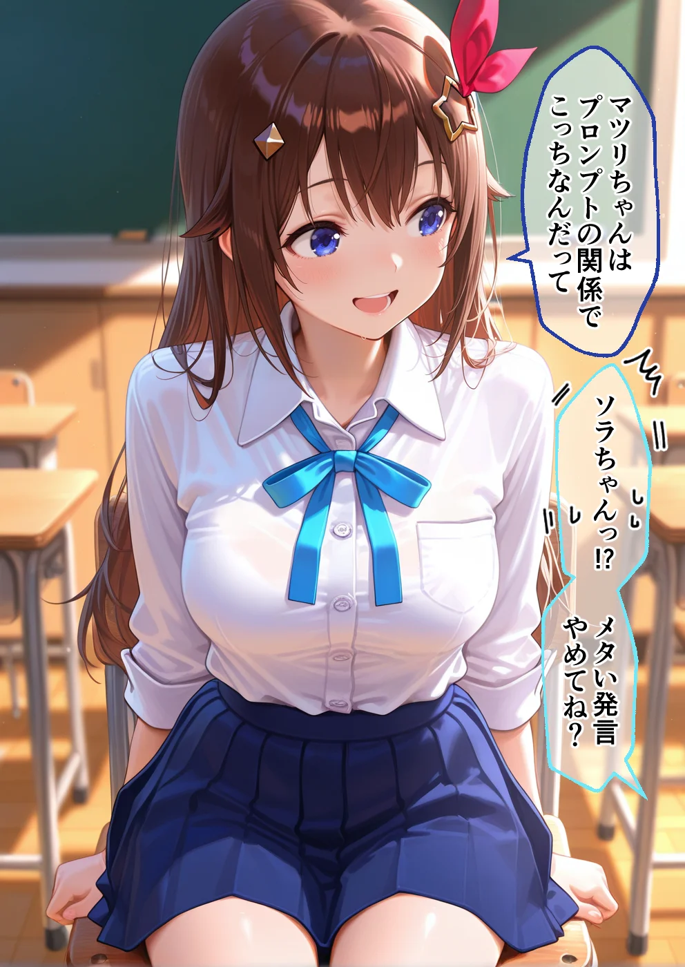 S○Xしないと即退学？ 今日から全員強●性処理部（はーと）中出しでご奉仕ポイント大量GET快楽堕ち凌●学園  Vチューバー編 学園もの・乱交・野外・露出 サンプル4ページ目（えちち工房）