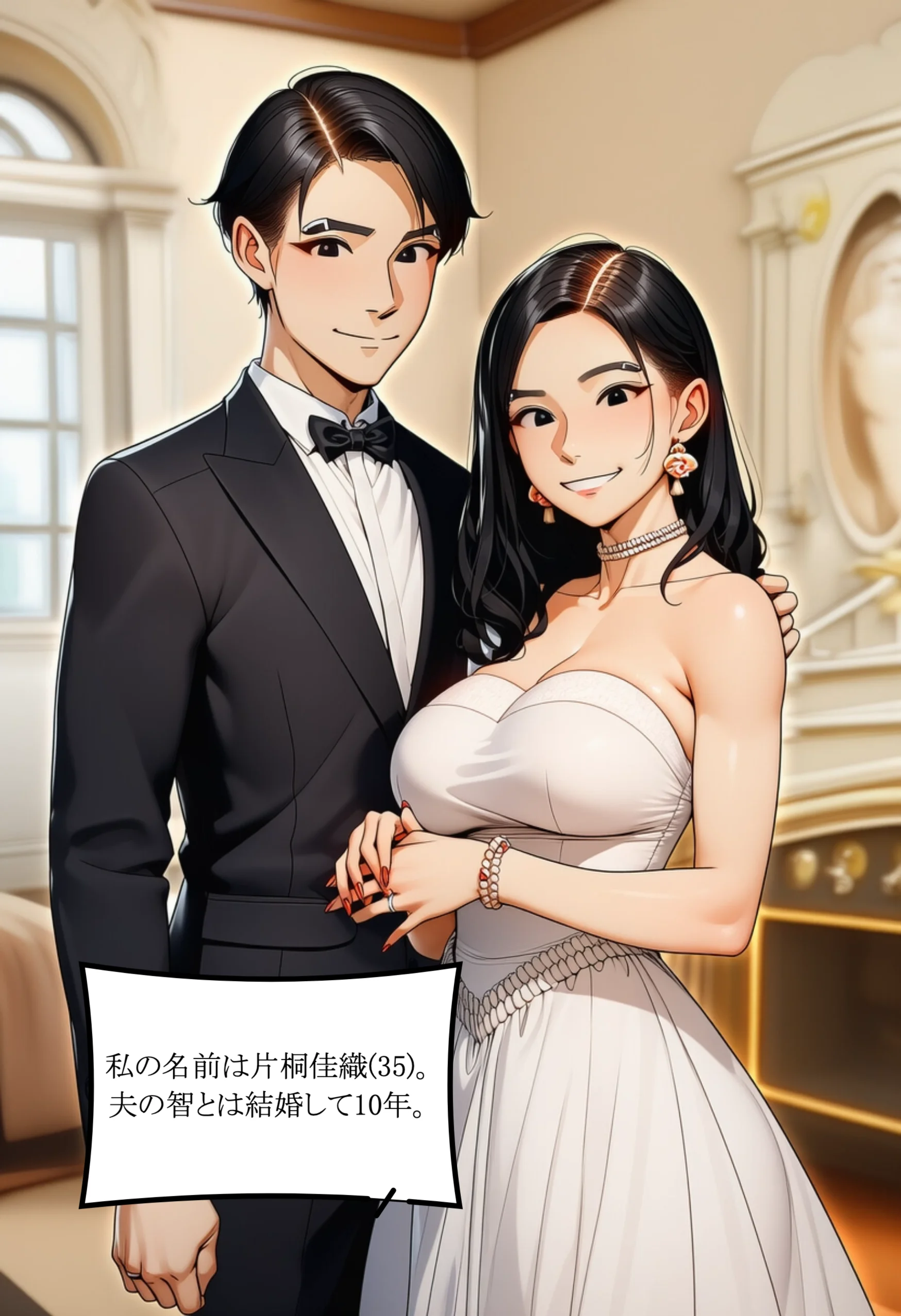 隣人ガチャSSRの人妻・片桐佳織（35）が寝取られるまでの話。 熟女・人妻・主婦・巨乳 サンプル1ページ目（れっさーぱんだ。）