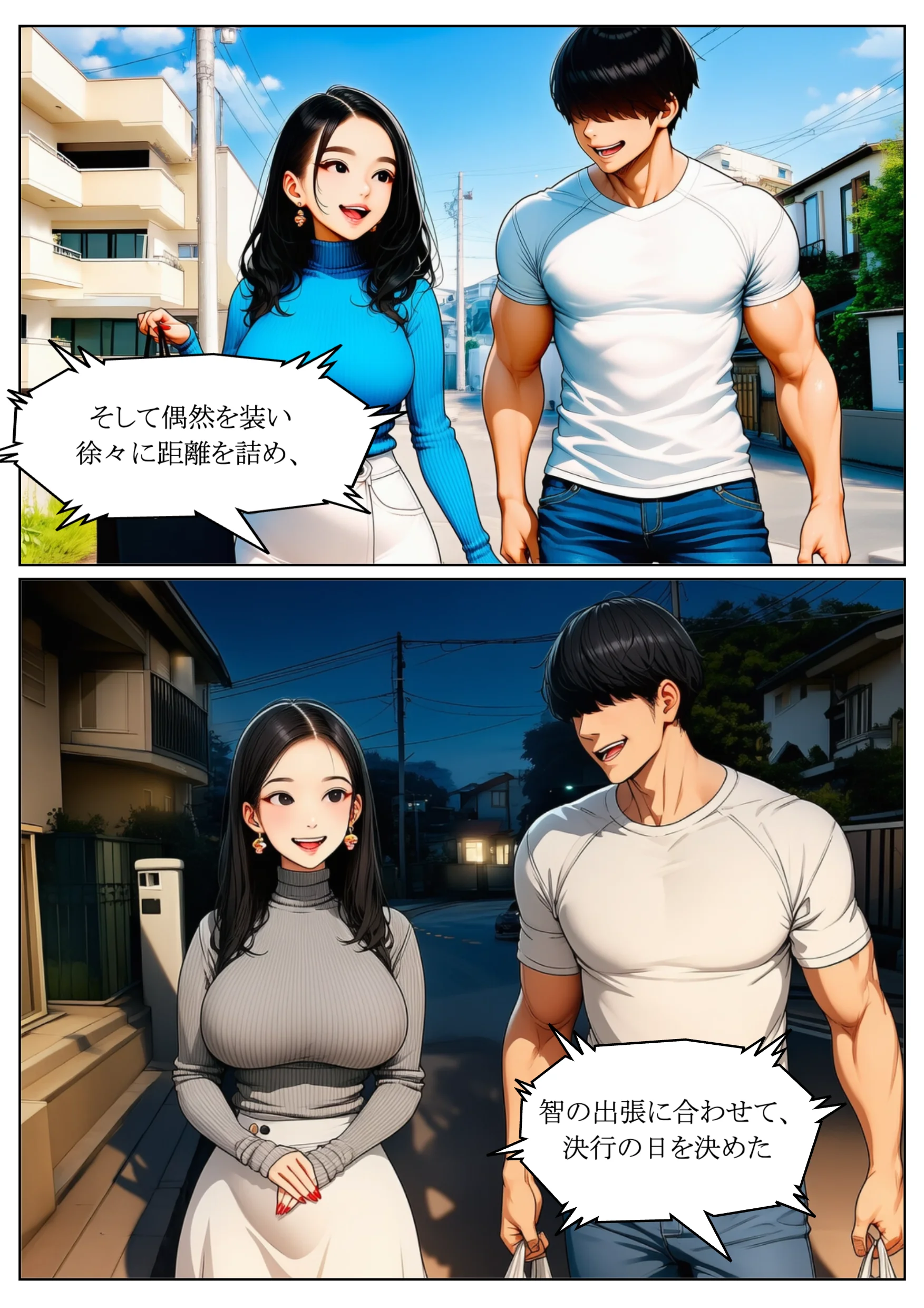 隣人ガチャSSRの人妻・片桐佳織（35）が寝取られるまでの話。 熟女・人妻・主婦・巨乳 サンプル11ページ目（れっさーぱんだ。）
