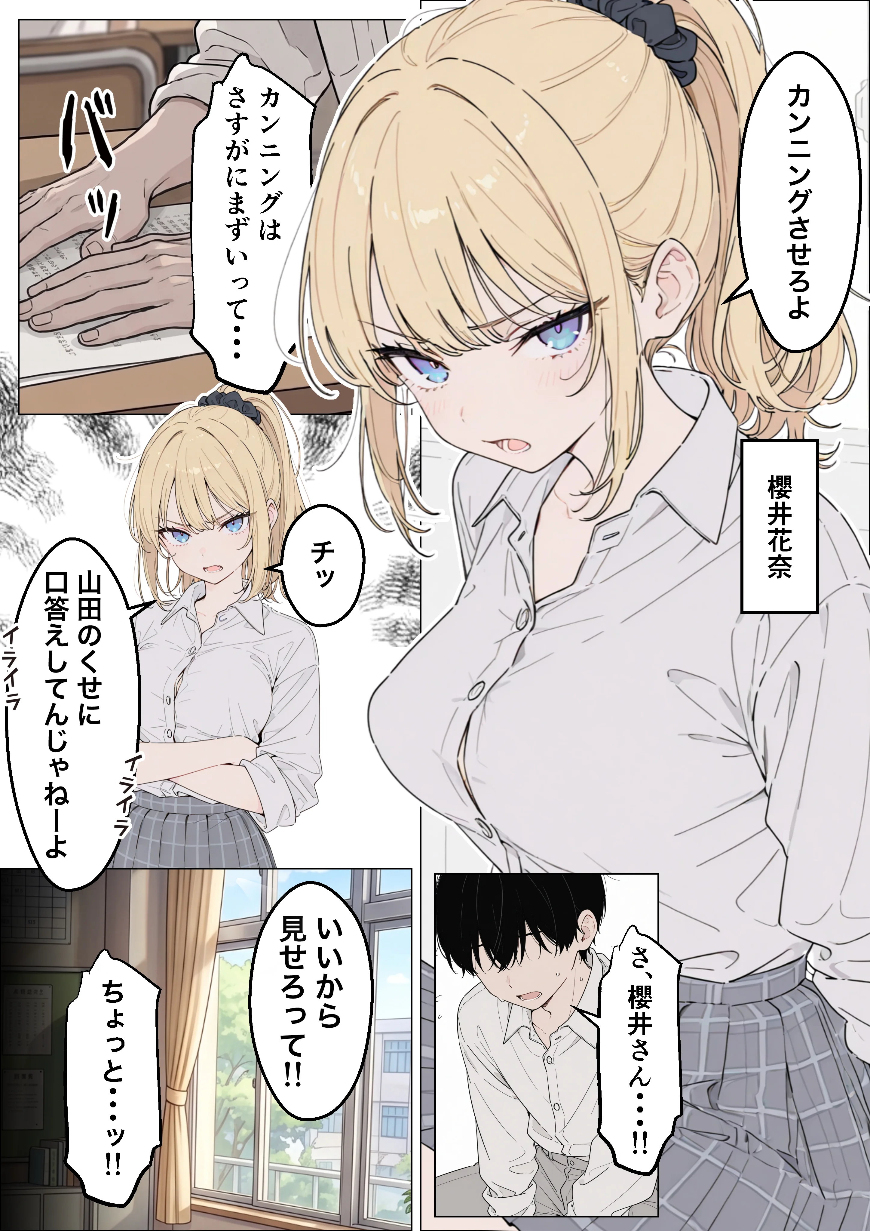 プライド激高の一軍ギャルと賞金1000万懸け興奮度メーター我慢バトルで生ハメセックス 制服・処女・学園もの サンプル5ページ目（たむりん）