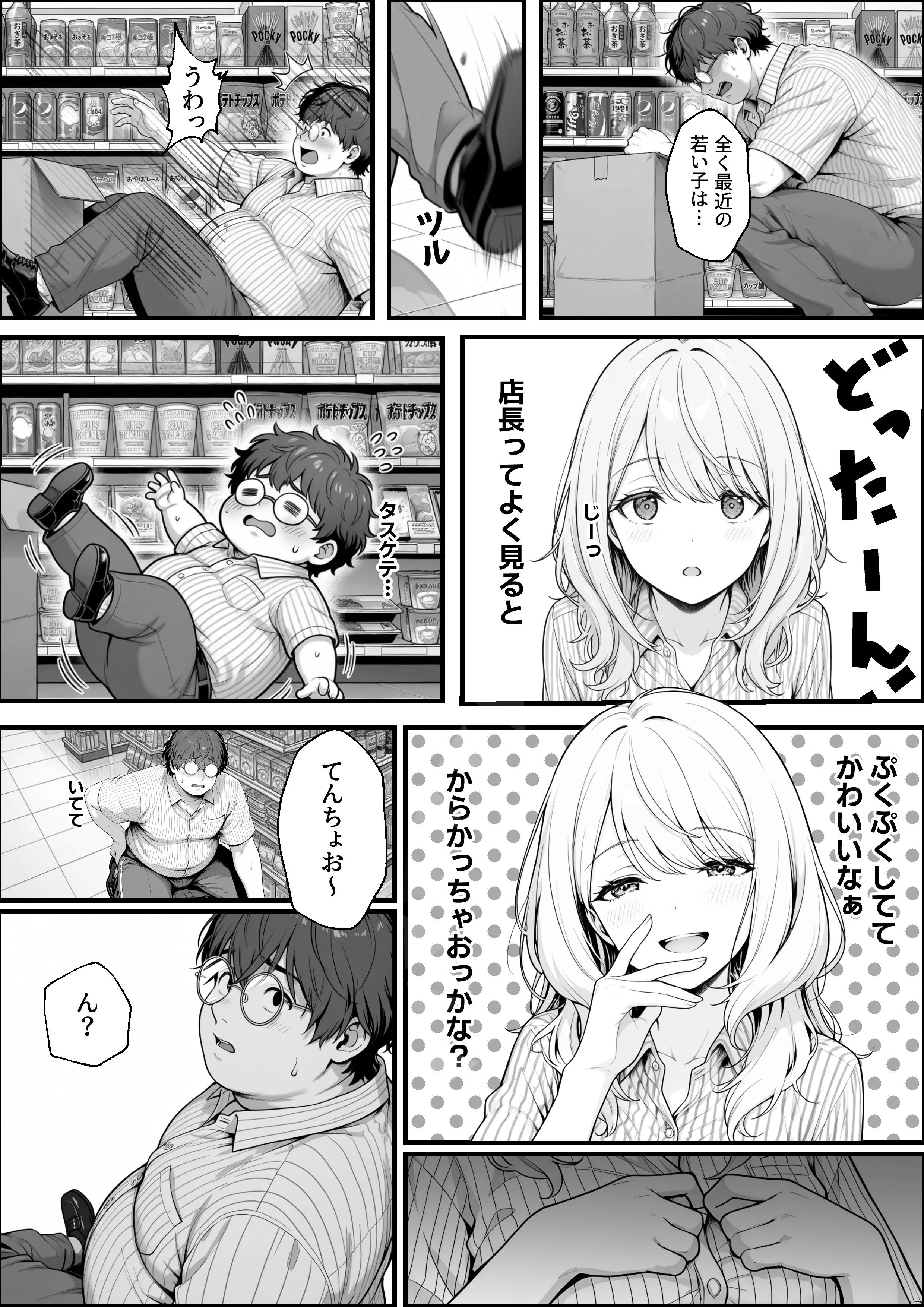 甘ギャル萌とコンビニ店長の中出し1発ごと時給100円UPの特殊契約！？ 痴女・ギャル・中出し サンプル5ページ目（性欲解放戦線）