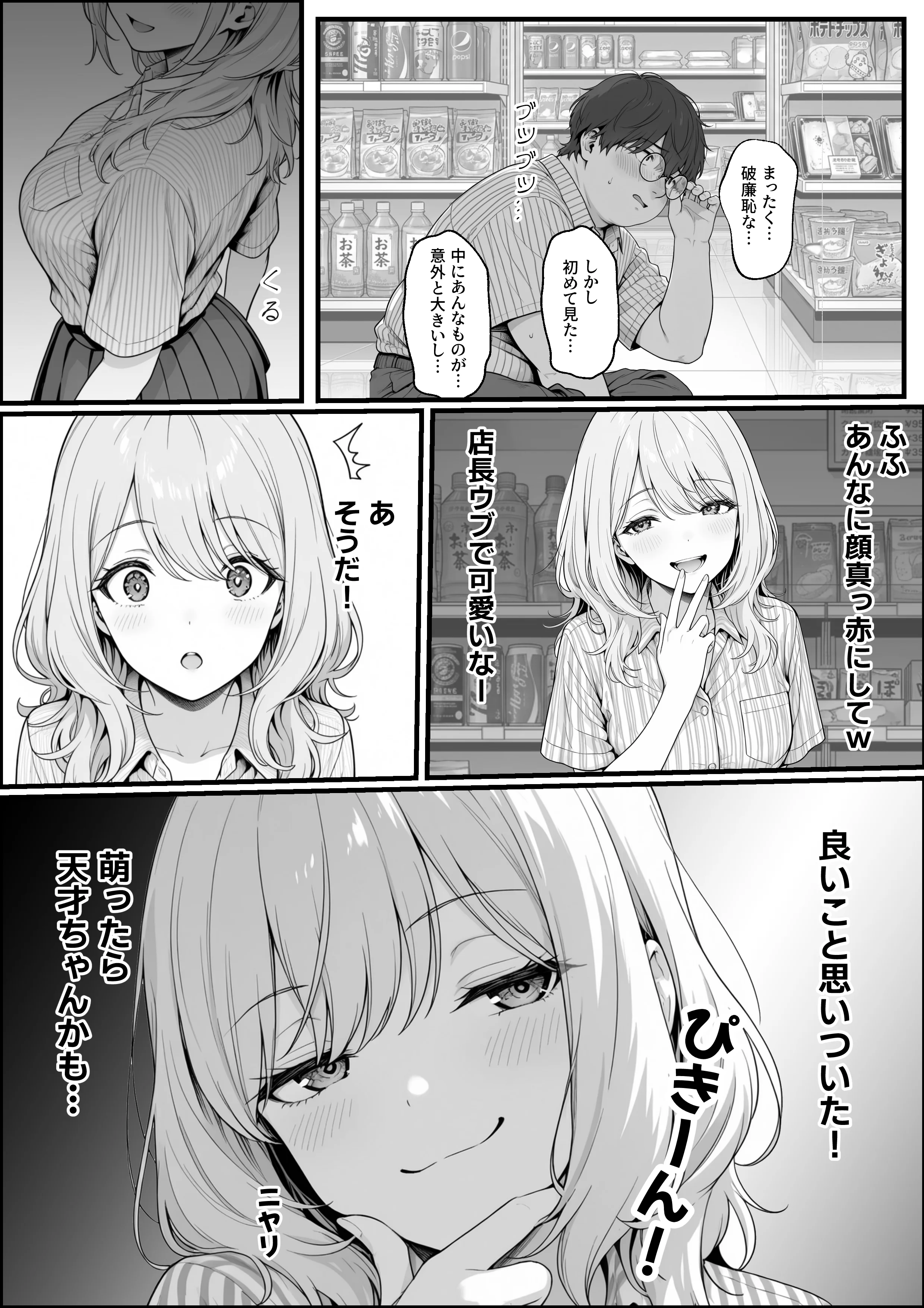 甘ギャル萌とコンビニ店長の中出し1発ごと時給100円UPの特殊契約！？ 痴女・ギャル・中出し サンプル8ページ目（性欲解放戦線）