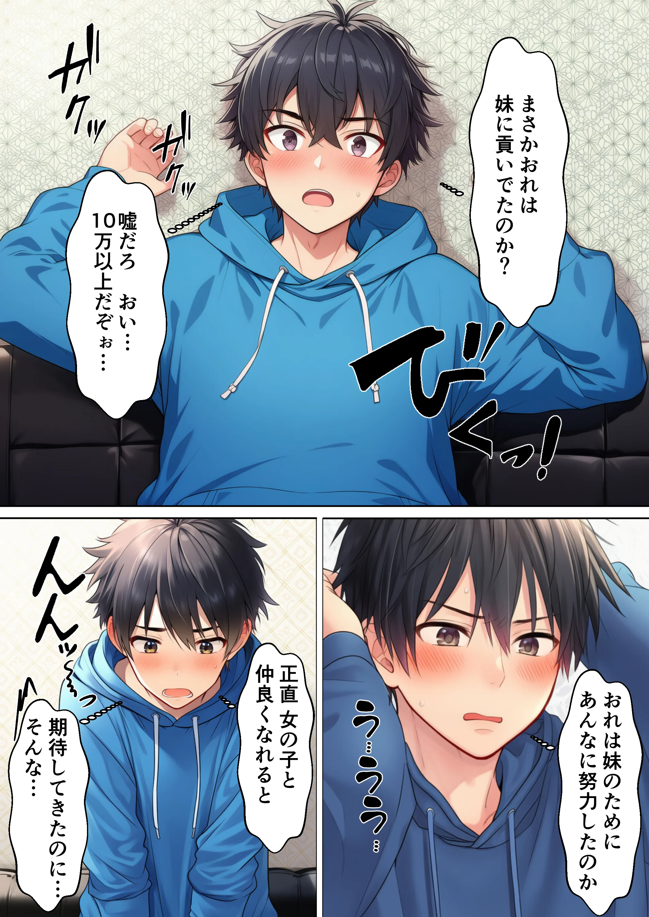 オンラインゲームのオフ会に行ったら妹がいて中出しセックスした 処女・巨乳・ツンデレ サンプル15ページ目（絵師たか）
