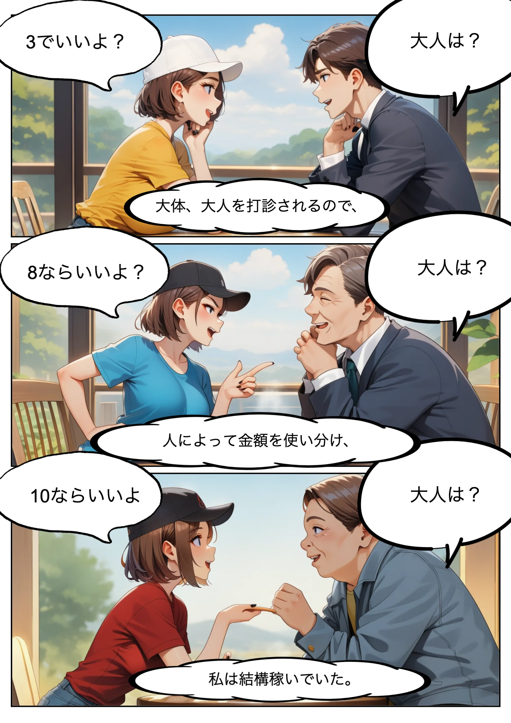 パパ活女子・中谷紬（24）がキモおじのデカチンに沼るまでの話。 ギャル・巨乳・アナル サンプル3ページ目（れっさーぱんだ。）