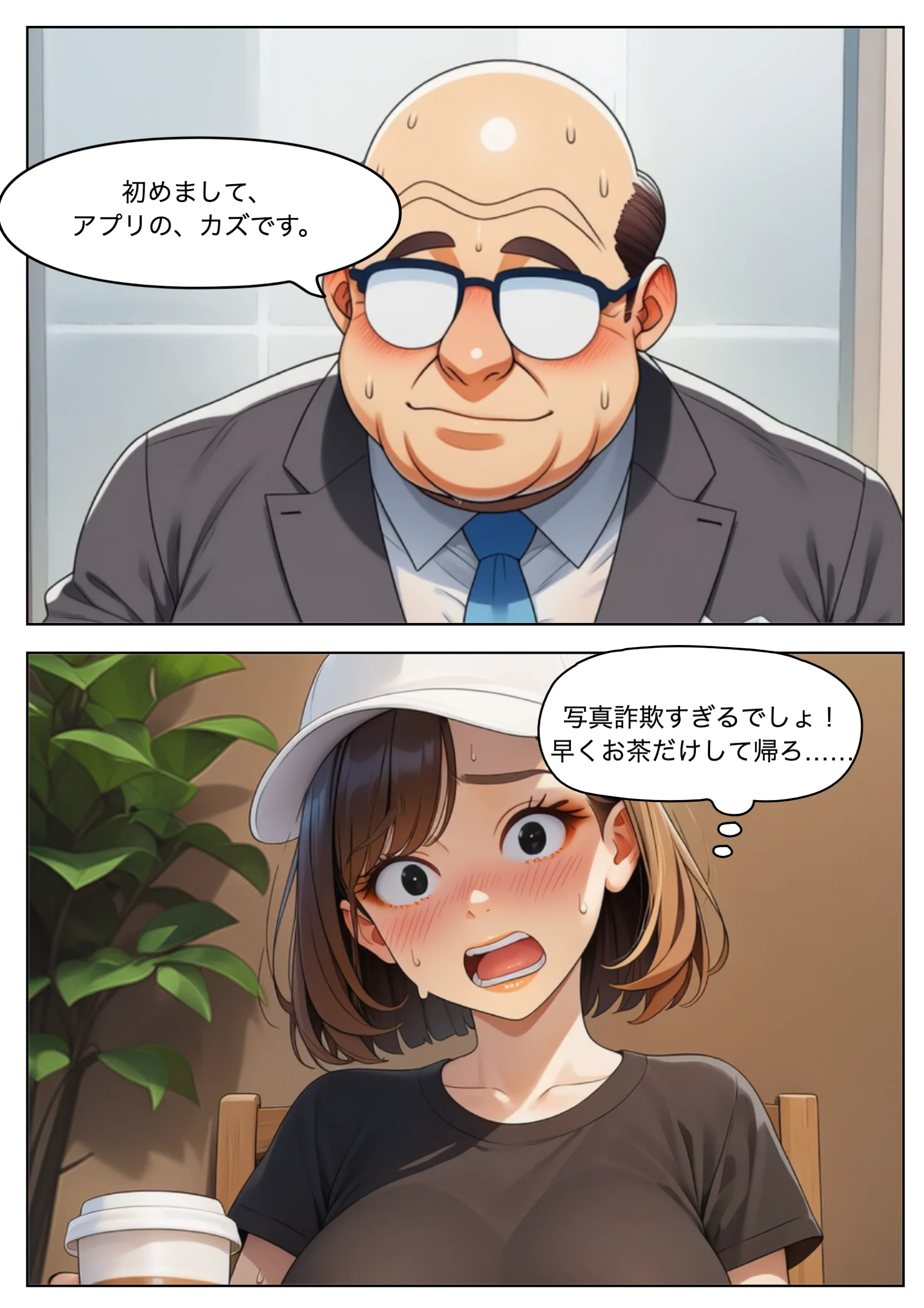 パパ活女子・中谷紬（24）がキモおじのデカチンに沼るまでの話。 ギャル・巨乳・アナル サンプル6ページ目（れっさーぱんだ。）