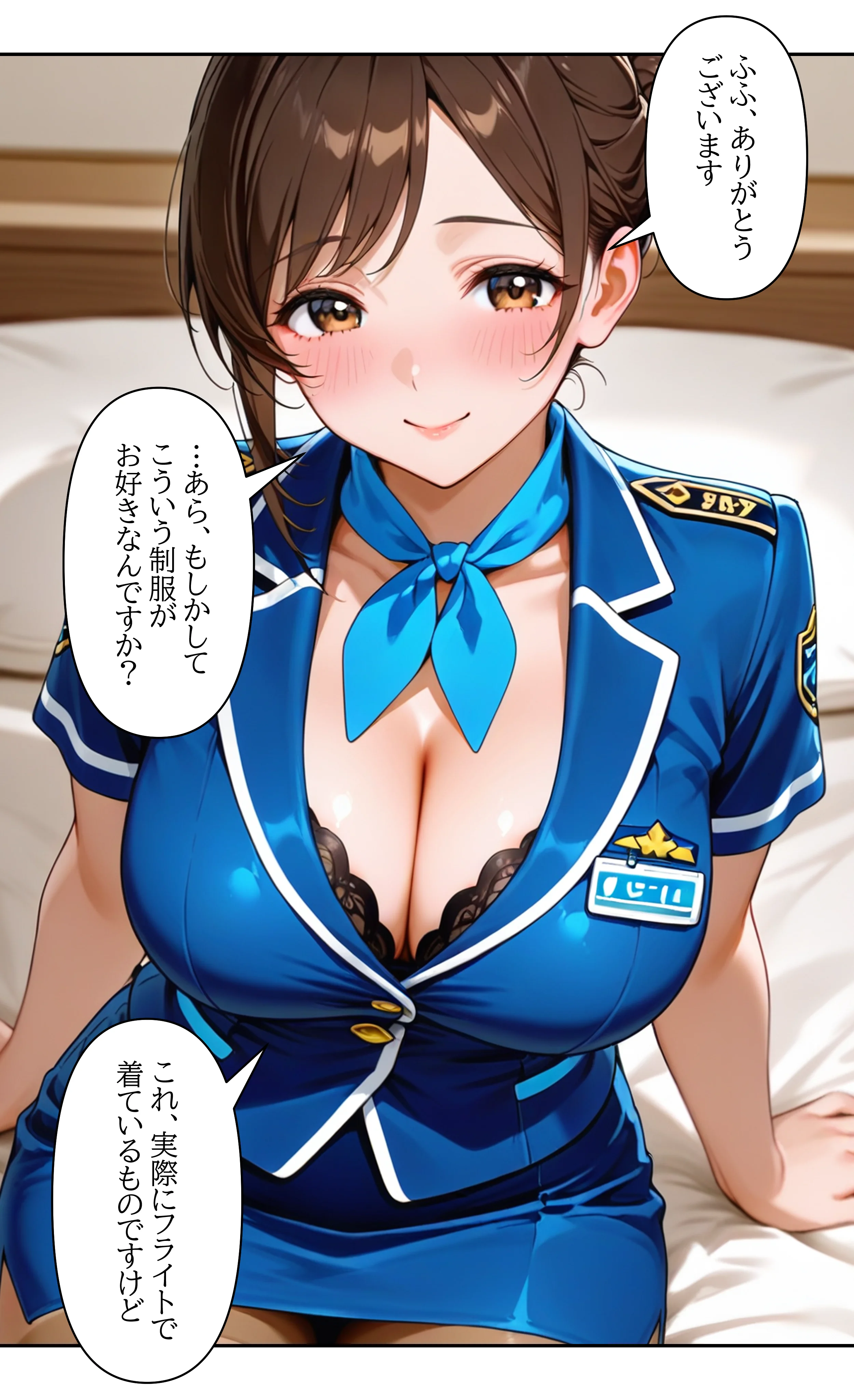 本格人妻AV企画〜童貞卒業プロジェクト〜 スチュワーデス人妻・美咲（38歳）、童貞くんを私専用に飼い慣らす方法 制服・熟女・人妻・主婦 サンプル11ページ目（ウバヤツ）