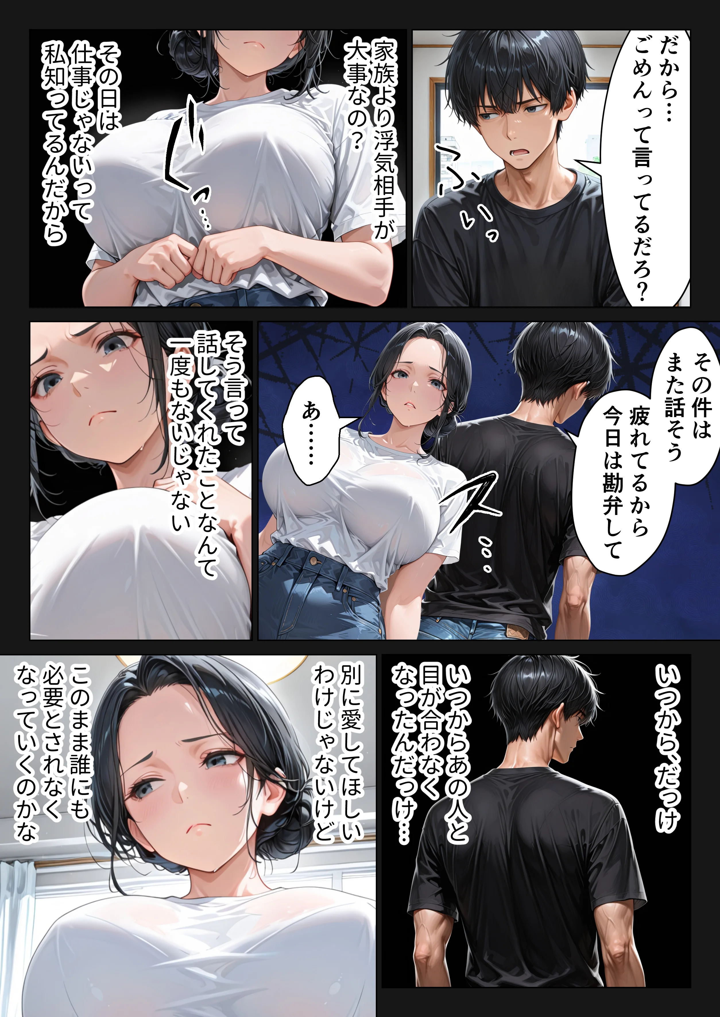 バ先の人妻と流れでシただけだったのに中出し懇願本気セックスに発展してしまった話 熟女・人妻・主婦・巨乳 サンプル9ページ目（りんごパイ）