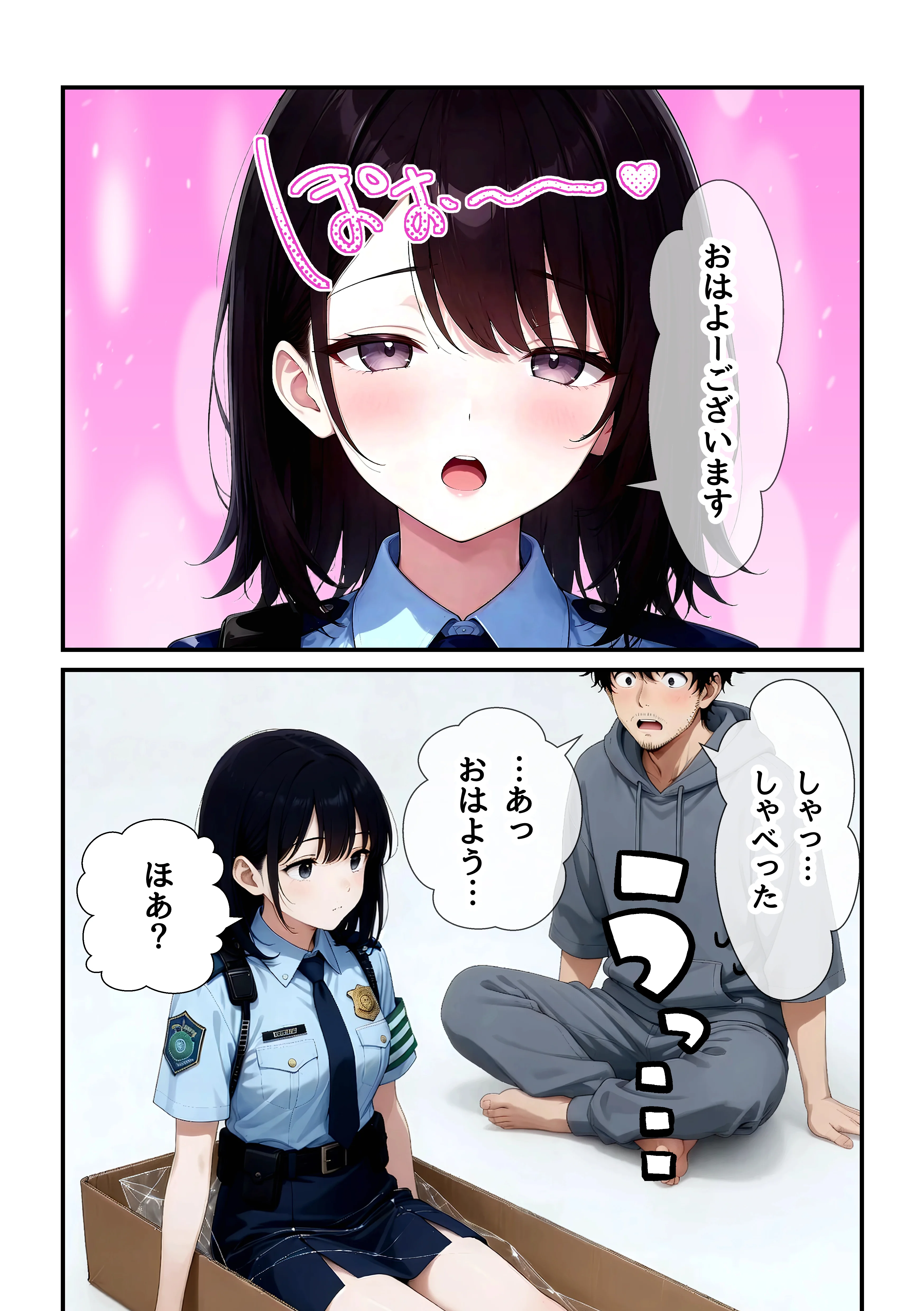 逮捕されても搾精ドールの女性警官に種付けするまで終わらない 制服・処女・巨乳 サンプル8ページ目（うるわし校房）