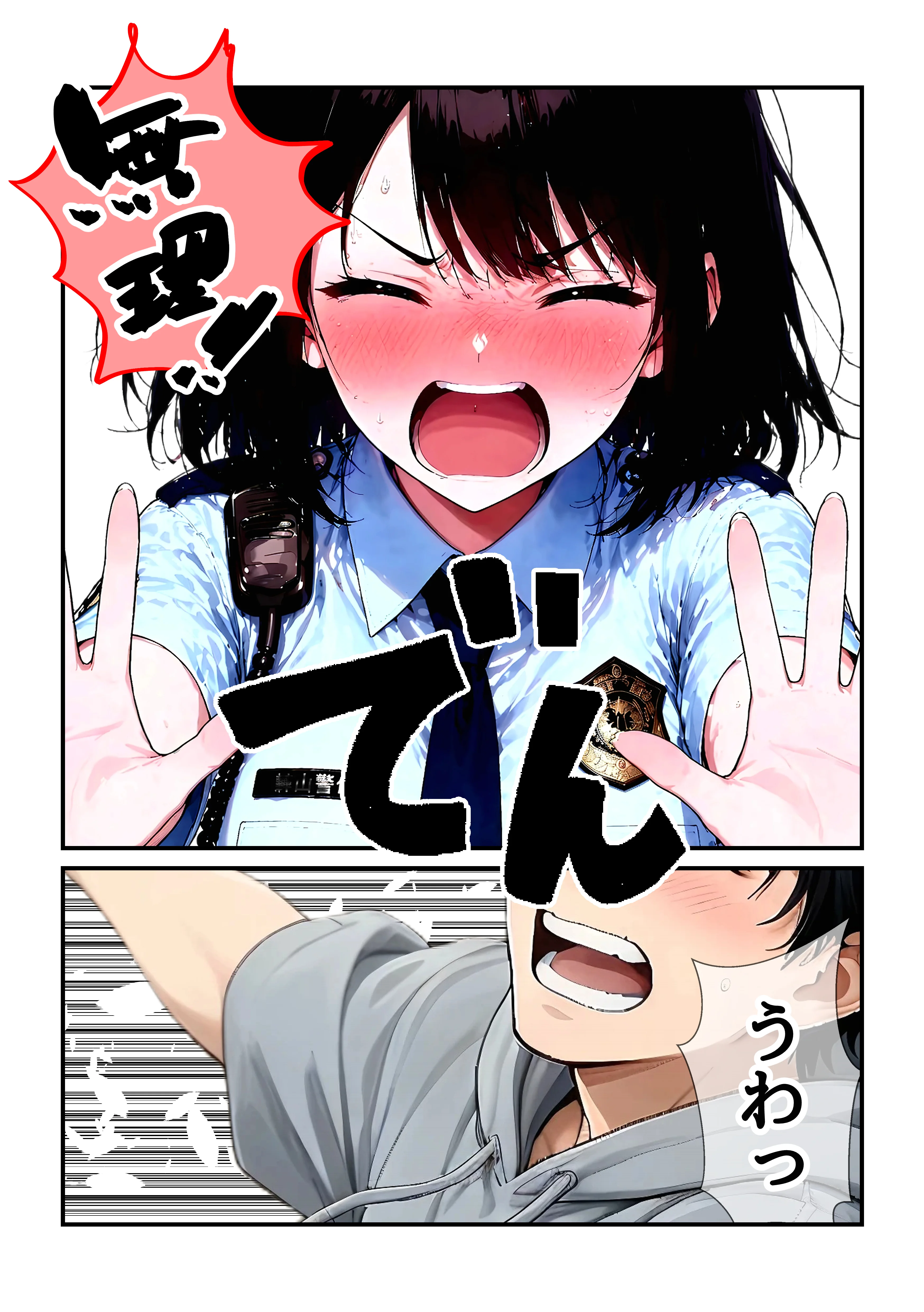逮捕されても搾精ドールの女性警官に種付けするまで終わらない 制服・処女・巨乳 サンプル11ページ目（うるわし校房）