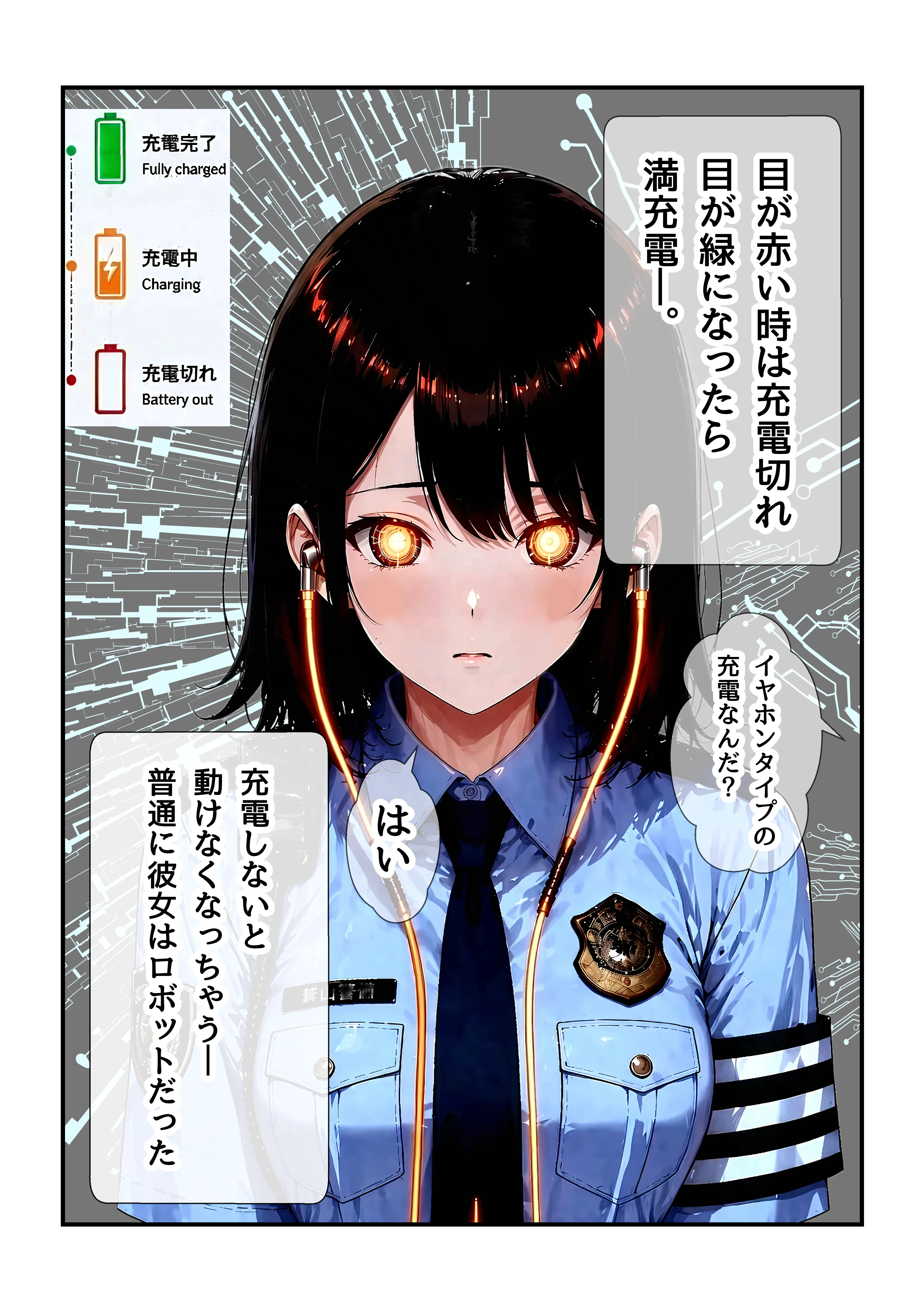 逮捕されても搾精ドールの女性警官に種付けするまで終わらない 制服・処女・巨乳 サンプル17ページ目（うるわし校房）