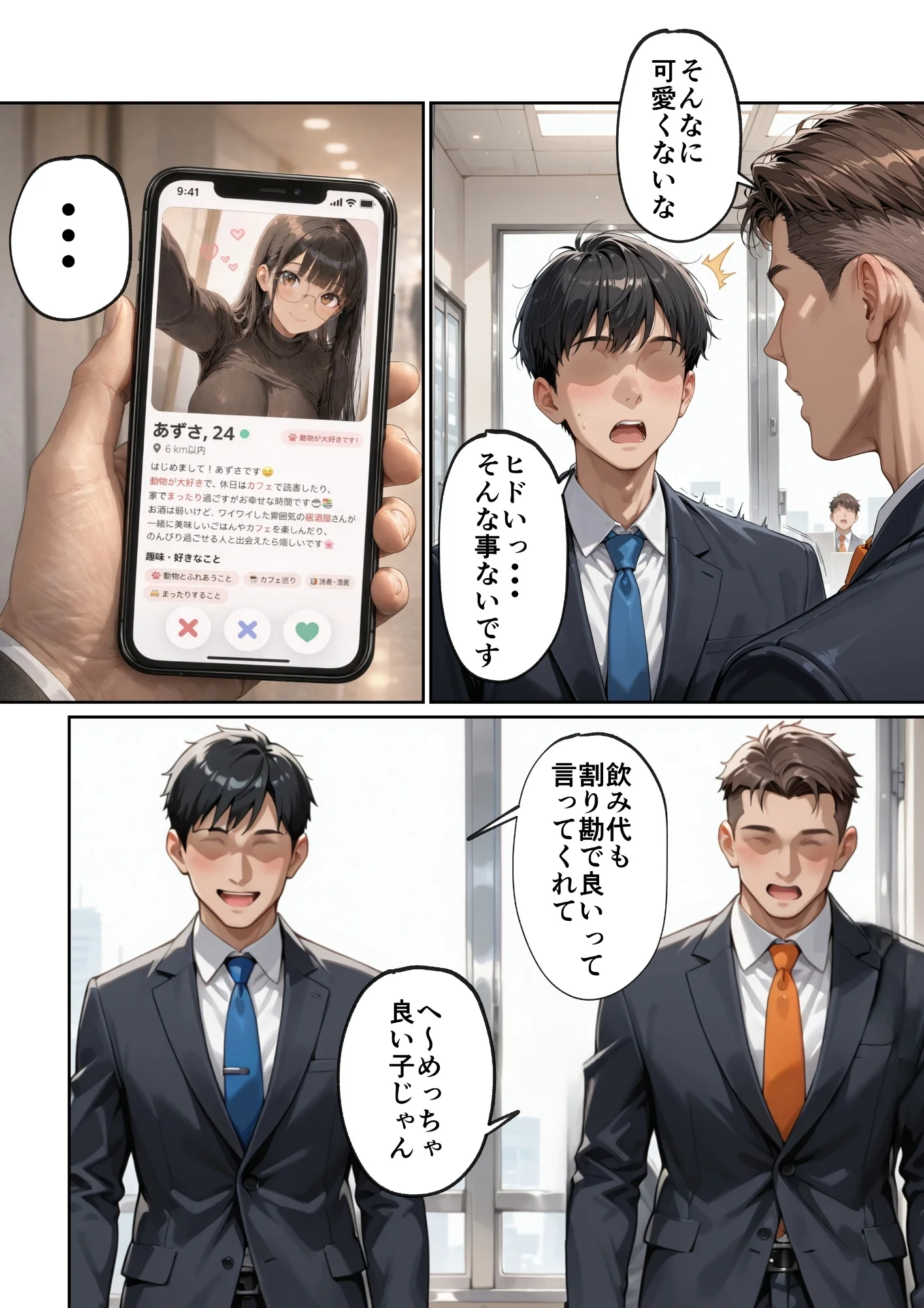 マチアプで紳士ムーブからの健全解放した清楚巨乳（24）がなぜか今ヤリチン上司の部屋にいるらしい 巨乳・寝取り・寝取られ・NTR・フェラ サンプル11ページ目（ルミナ）