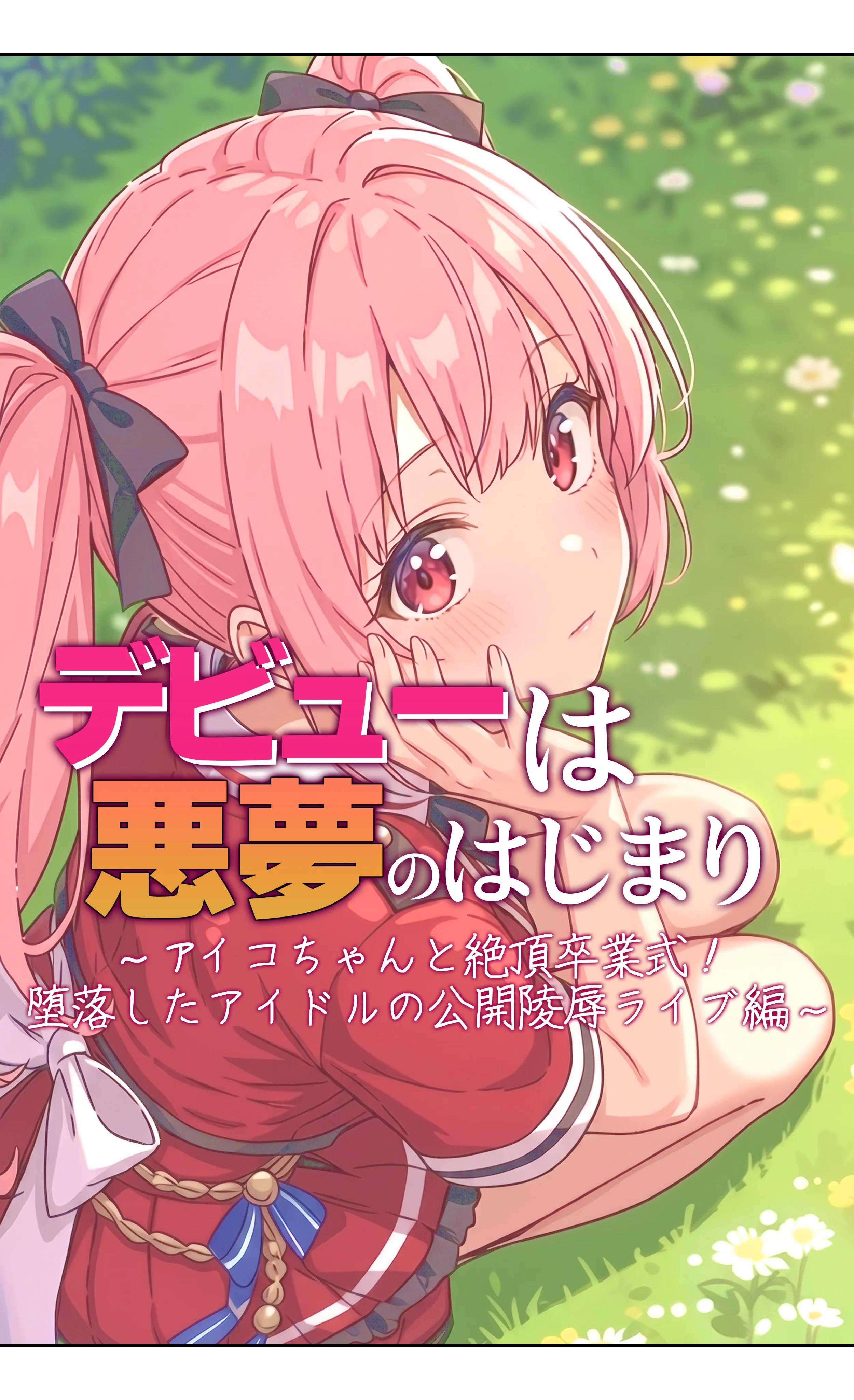 デビューは悪夢のはじまり13 〜アイコちゃんと絶頂卒業式！堕落したアイドルの公開陵●ライブ編〜 辱め・野外・露出・アイドル・芸能人 サンプル9ページ目（モコヤツ）
