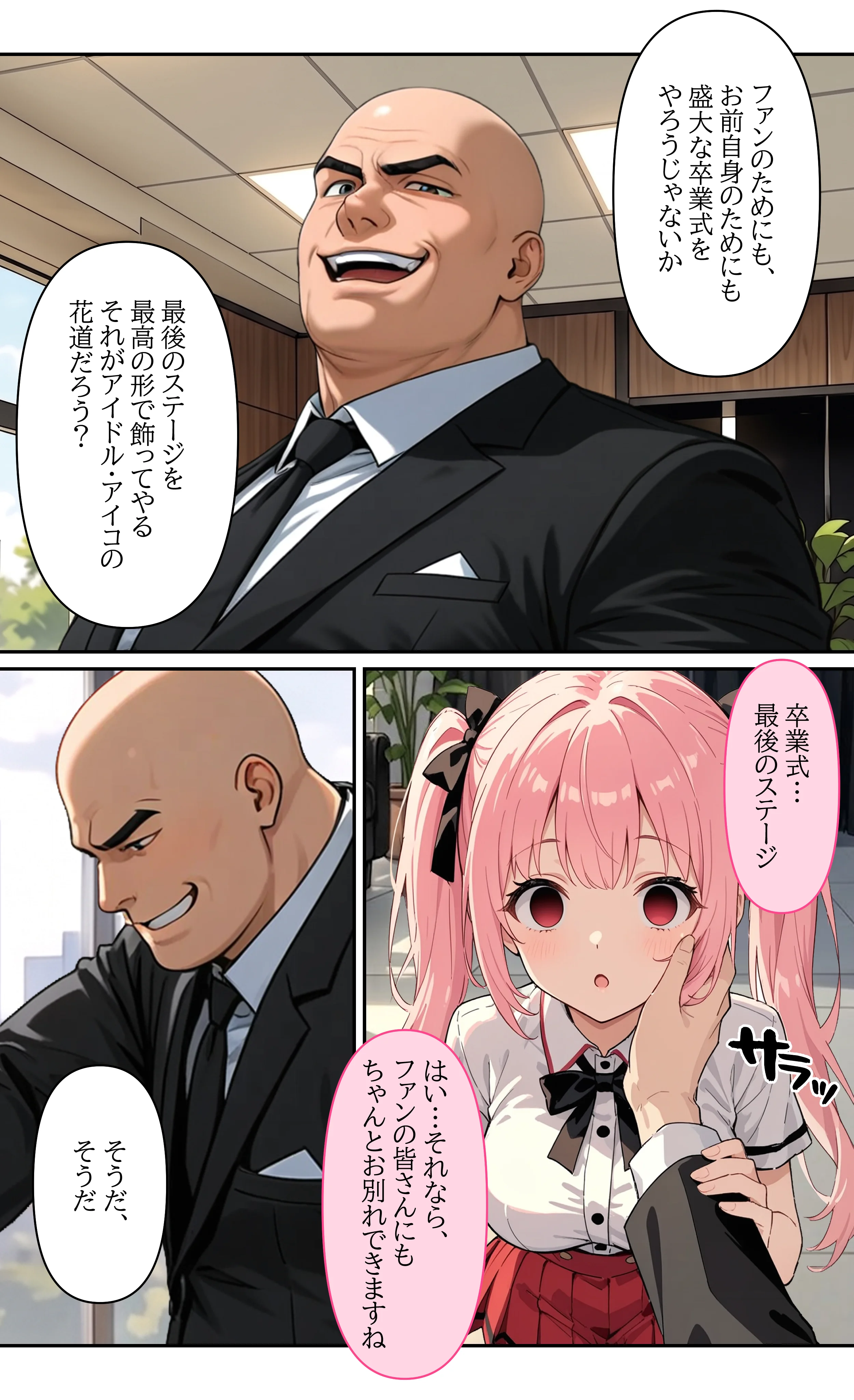デビューは悪夢のはじまり13 〜アイコちゃんと絶頂卒業式！堕落したアイドルの公開陵●ライブ編〜 辱め・野外・露出・アイドル・芸能人 サンプル17ページ目（モコヤツ）