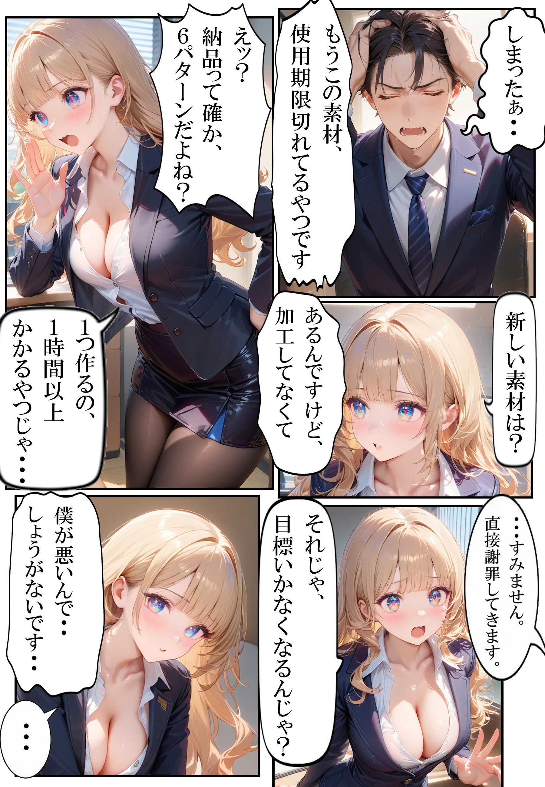 社内恋愛中の俺、ギャル先輩の残業NTRにまんまと堕ちました OL・巨乳・寝取り・寝取られ・NTR サンプル5ページ目（AIpril Fool）
