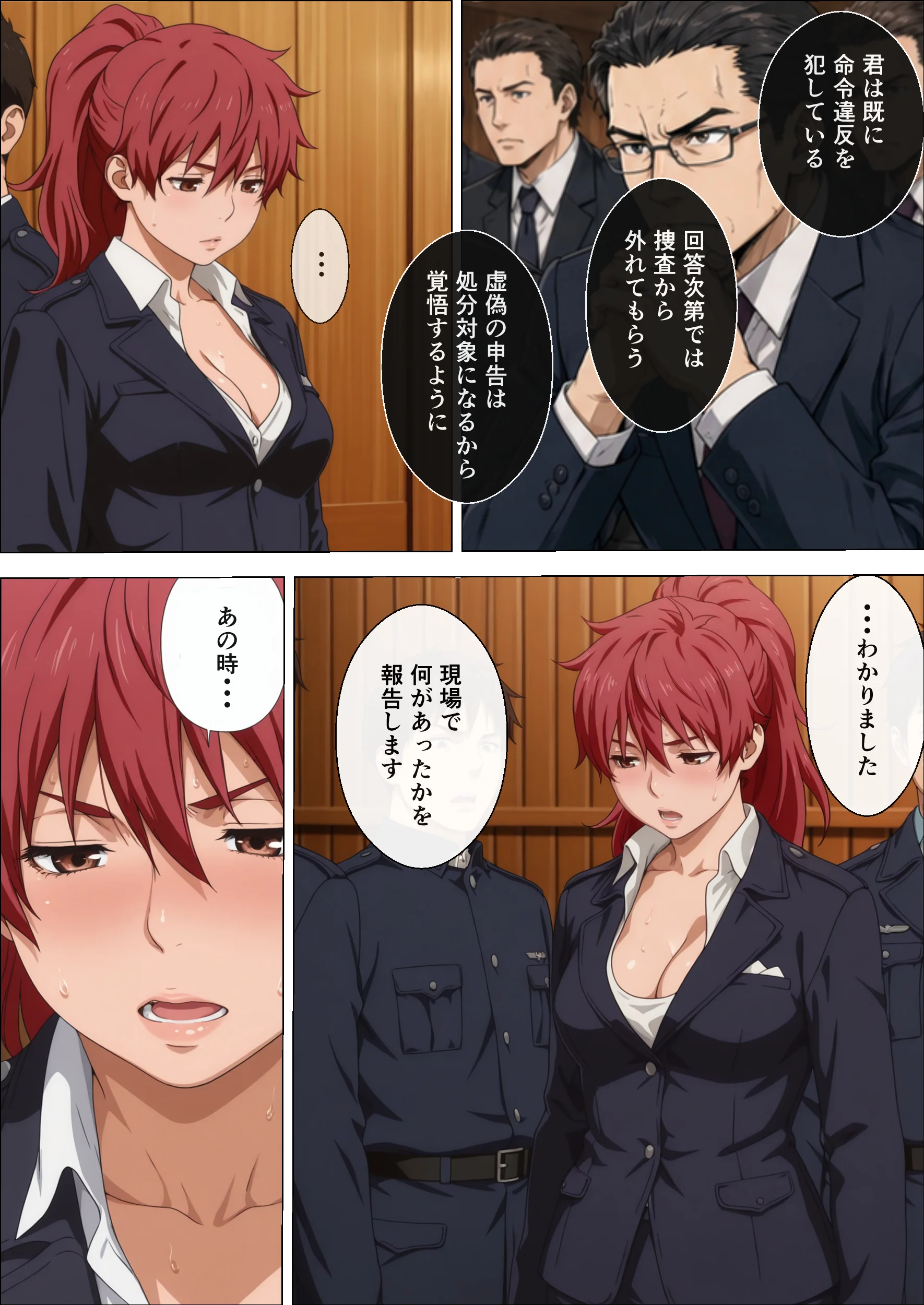 退魔士ライカ  淫獄の満員電車  PART2  巨乳美女退魔士は任務のため媚薬に火照る体を抱え囮捜査を行う 辱め・羞恥・巨乳 サンプル8ページ目（エレクトライカ）