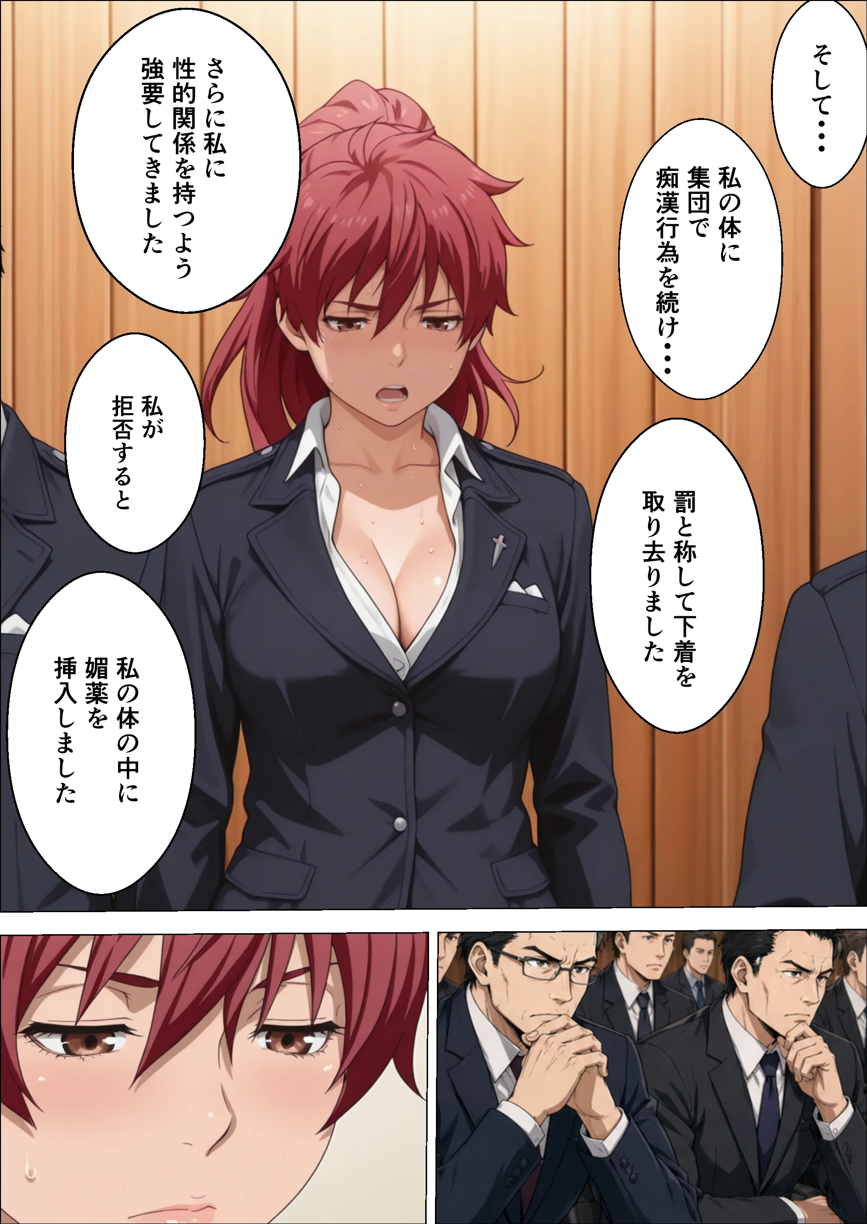 退魔士ライカ  淫獄の満員電車  PART2  巨乳美女退魔士は任務のため媚薬に火照る体を抱え囮捜査を行う 辱め・羞恥・巨乳 サンプル11ページ目（エレクトライカ）