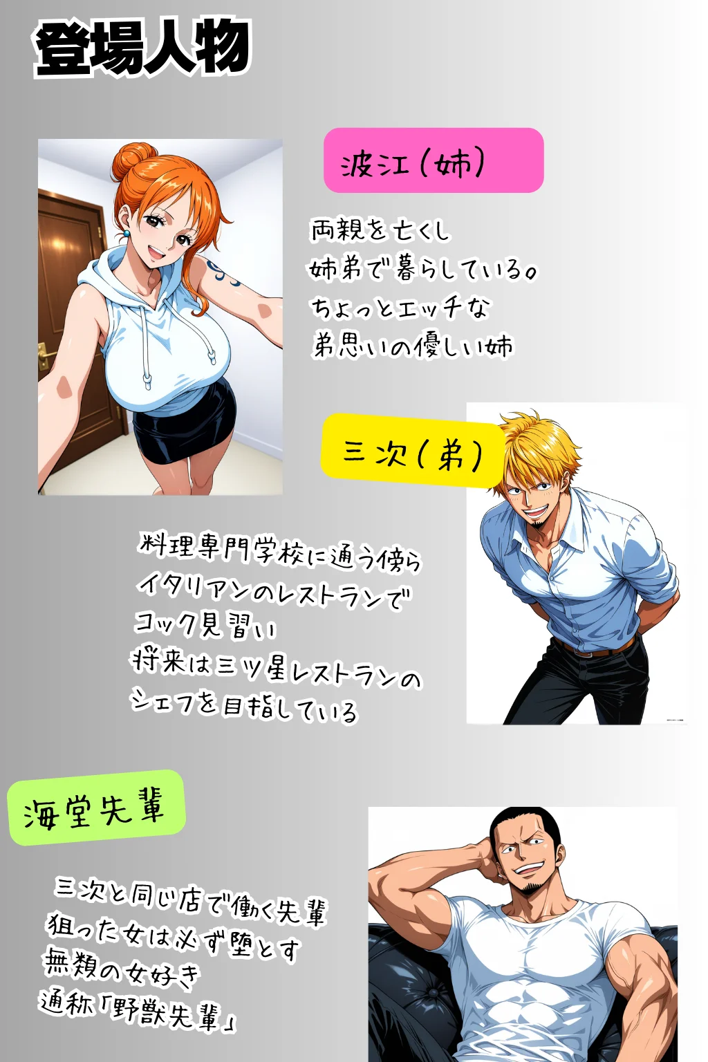 【異世界転生】バ先の野獣先輩に俺の姉貴を紹介したらセックス依存症にされた話【前編】 辱め・異物挿入・巨乳 サンプル2ページ目（ピンク堂書店）