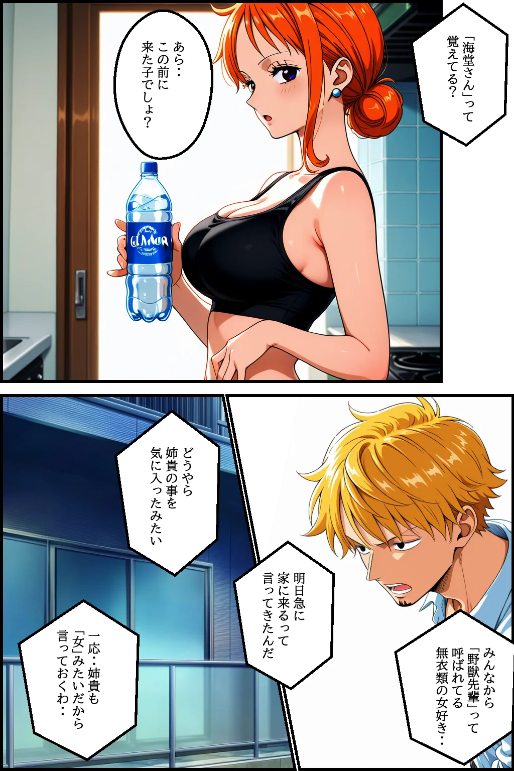 【異世界転生】バ先の野獣先輩に俺の姉貴を紹介したらセックス依存症にされた話【前編】 辱め・異物挿入・巨乳 サンプル7ページ目（ピンク堂書店）
