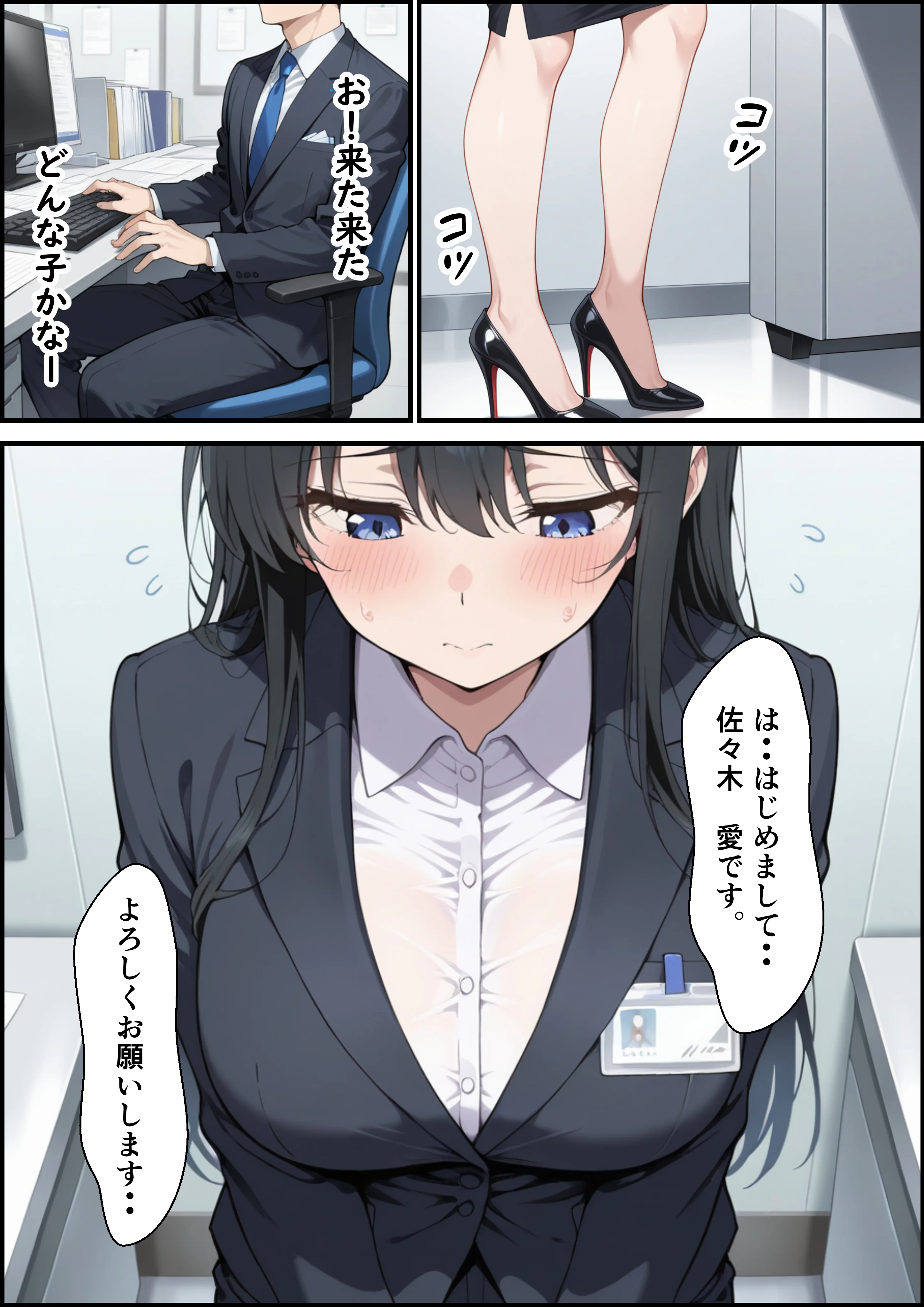 純粋な新卒OLに媚薬からの電マ攻め何度も射精しまくった話 OL・巨乳・中出し サンプル2ページ目（ビッチ女子校生）