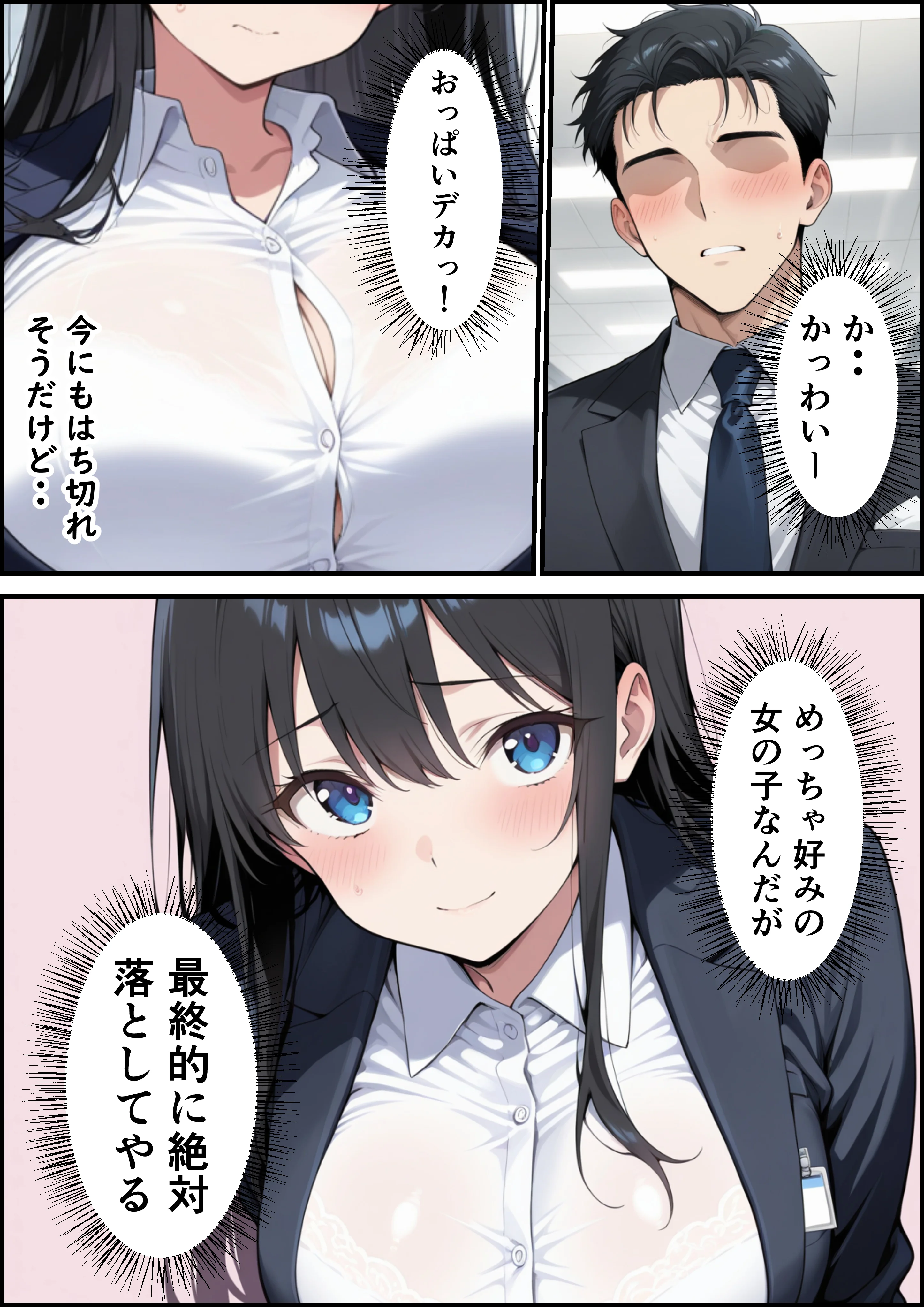純粋な新卒OLに媚薬からの電マ攻め何度も射精しまくった話 OL・巨乳・中出し サンプル3ページ目（ビッチ女子校生）