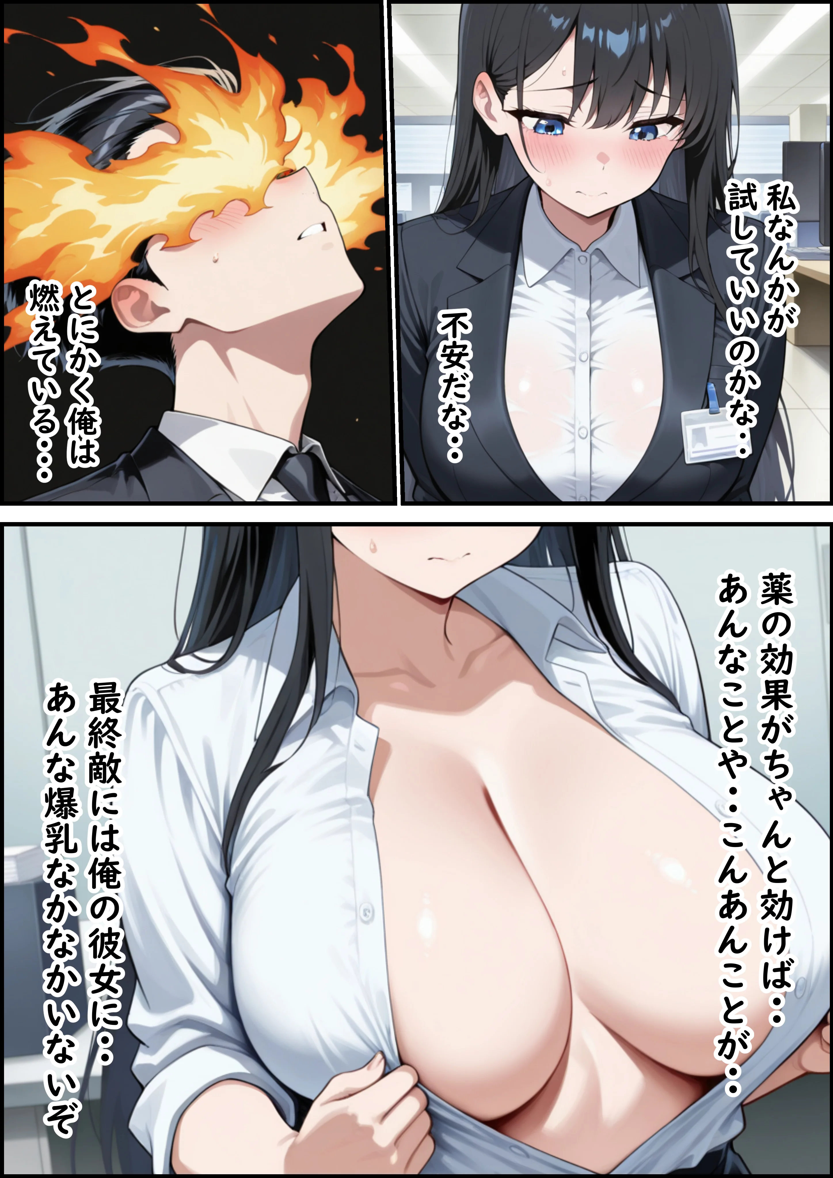 純粋な新卒OLに媚薬からの電マ攻め何度も射精しまくった話 OL・巨乳・中出し サンプル5ページ目（ビッチ女子校生）