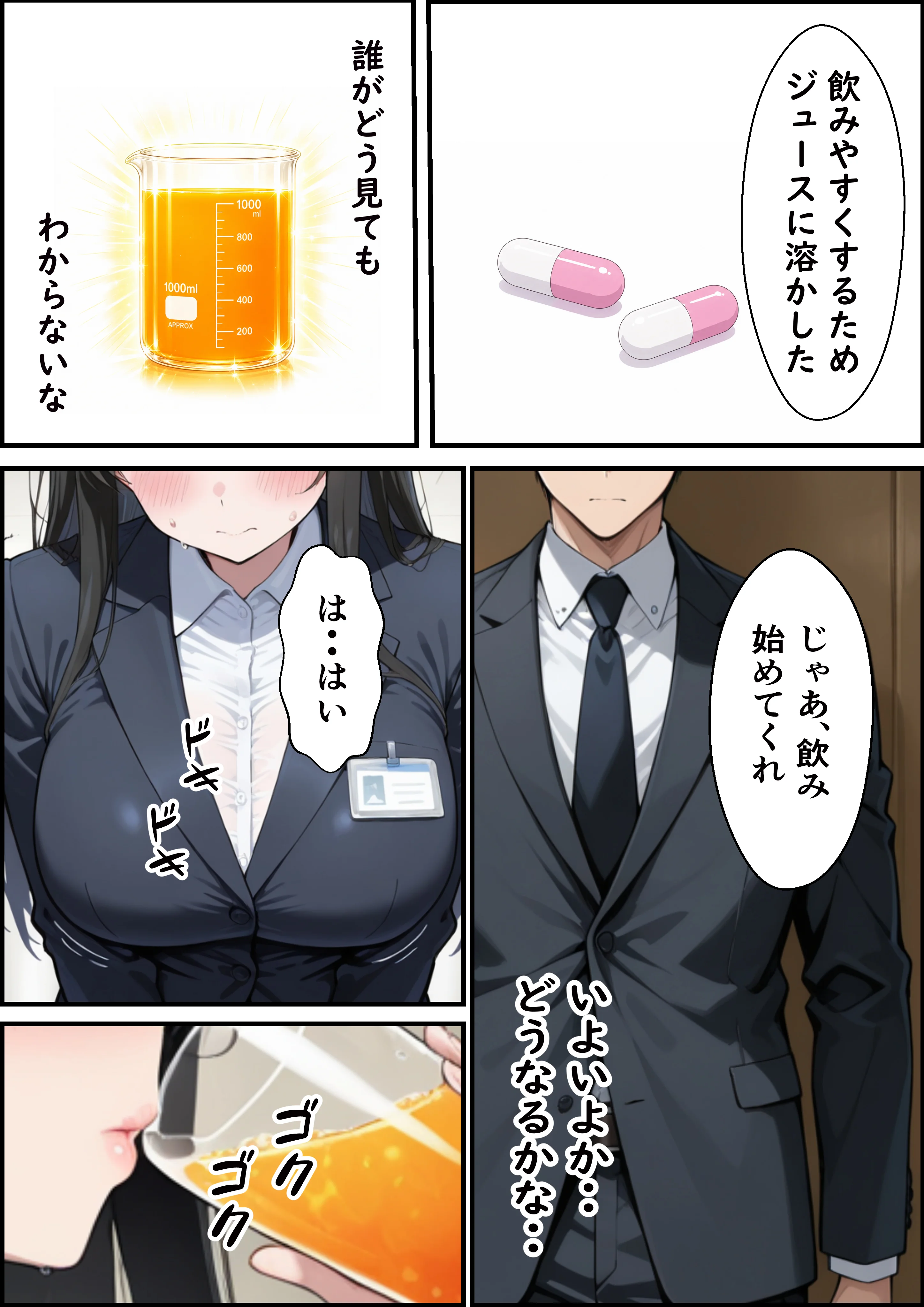 純粋な新卒OLに媚薬からの電マ攻め何度も射精しまくった話 OL・巨乳・中出し サンプル6ページ目（ビッチ女子校生）